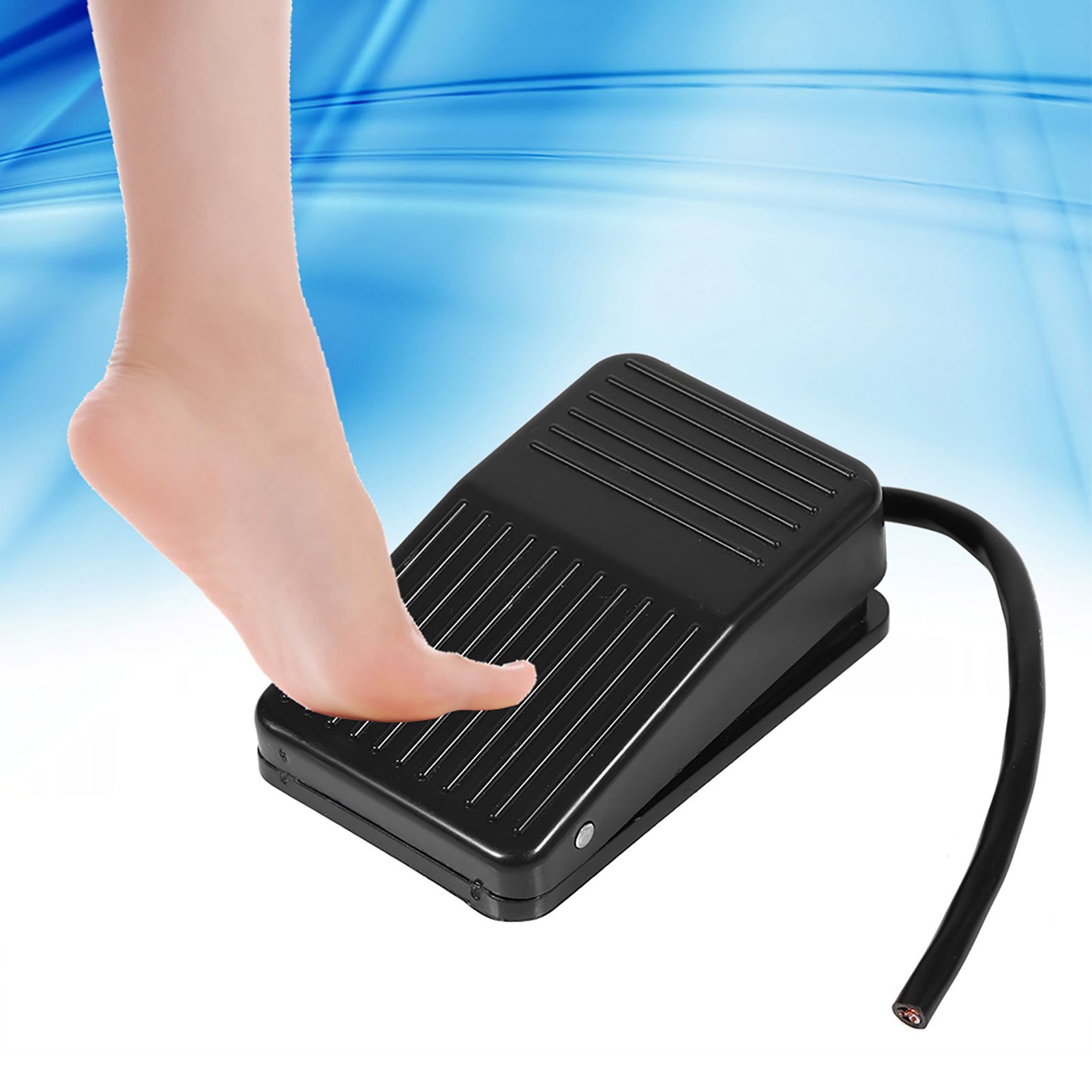 220V / 380V Electrical Power Plastic Foot Pedal Switch On Off Control Black view 8
