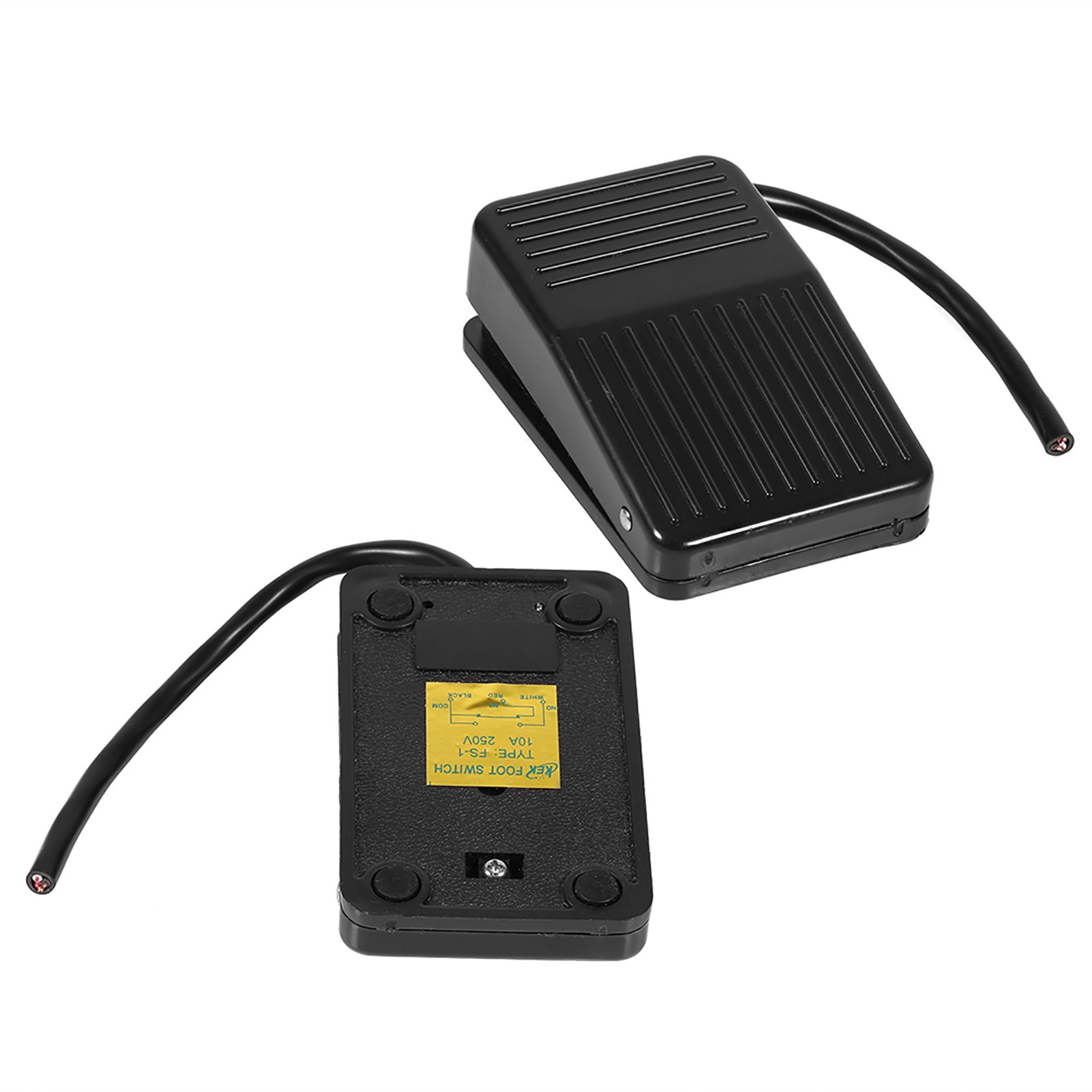 220V / 380V Electrical Power Plastic Foot Pedal Switch On Off Control Black view 9