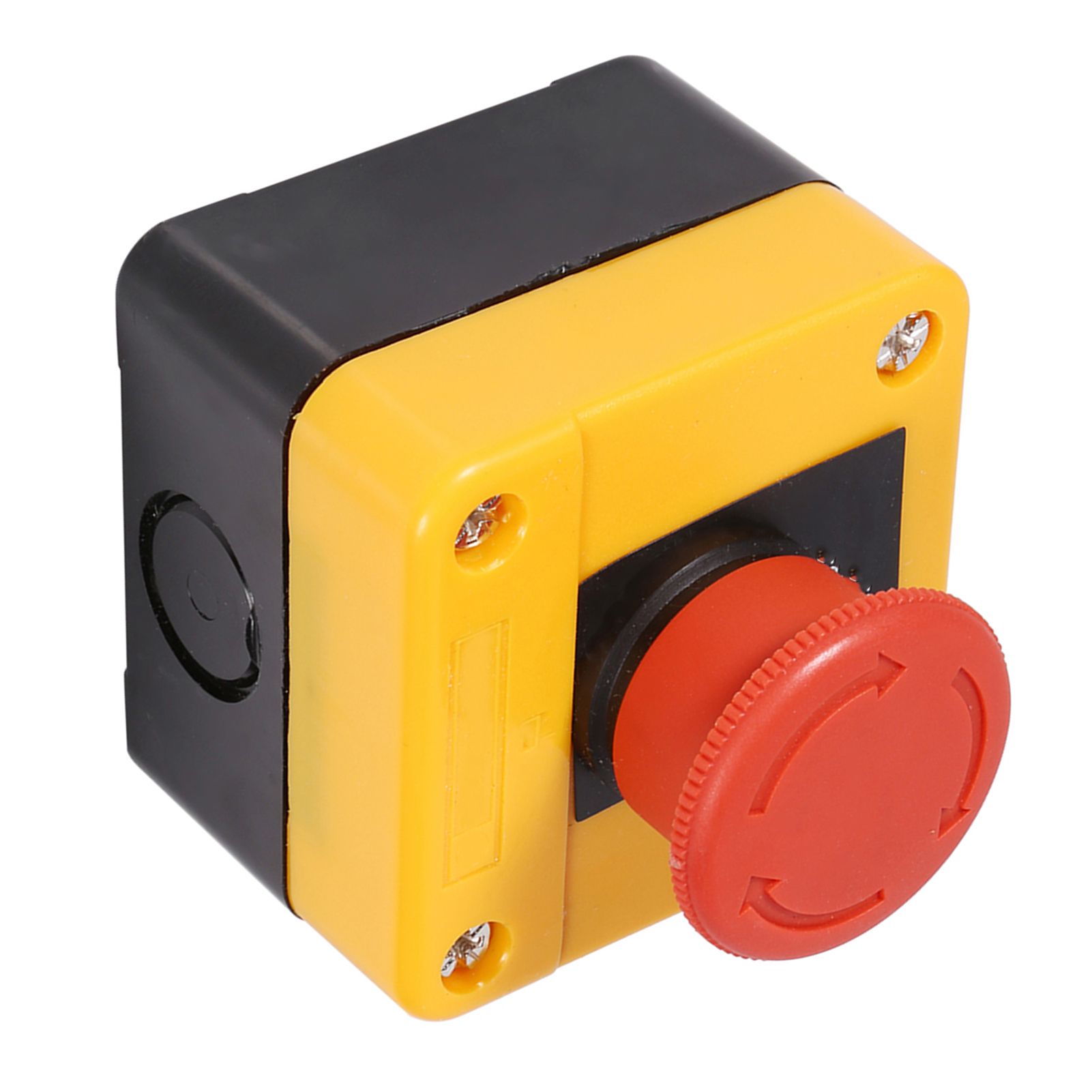 1Pc 660V 10A Plastic Shell Red Sign Emergency Stop Mushroom Push Button Switch New view 7