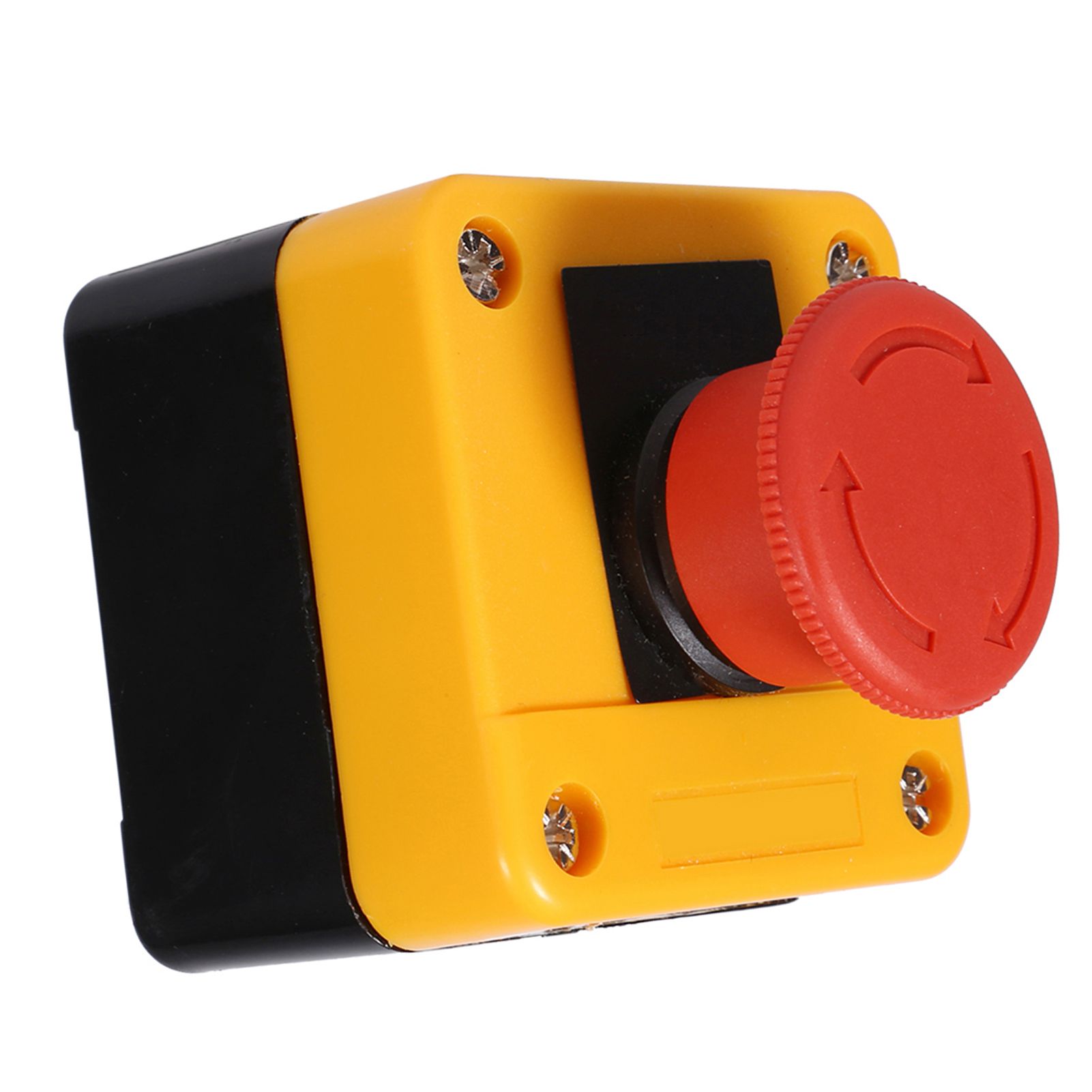 1Pc 660V 10A Plastic Shell Red Sign Emergency Stop Mushroom Push Button Switch New view 8