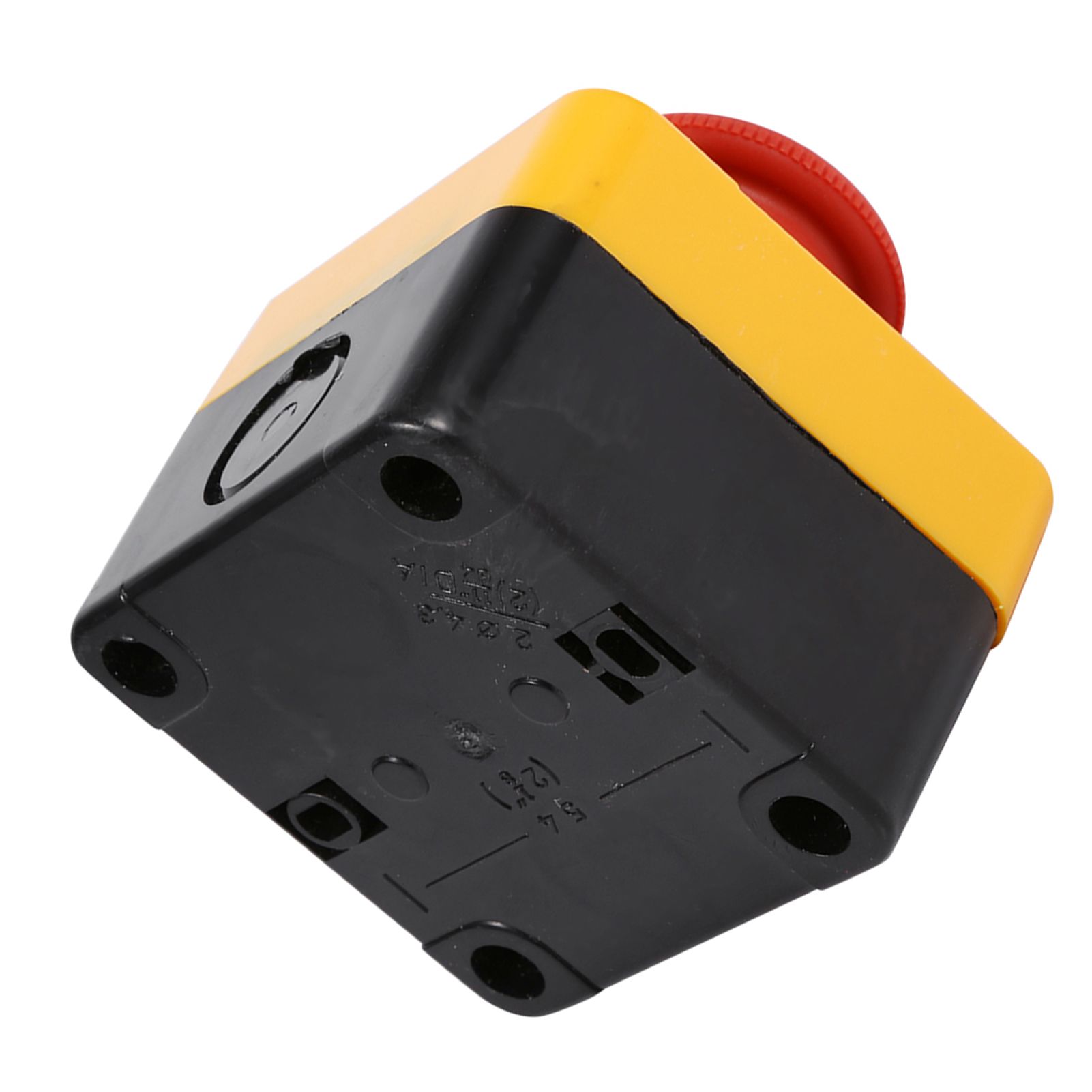 1Pc 660V 10A Plastic Shell Red Sign Emergency Stop Mushroom Push Button Switch New view 12