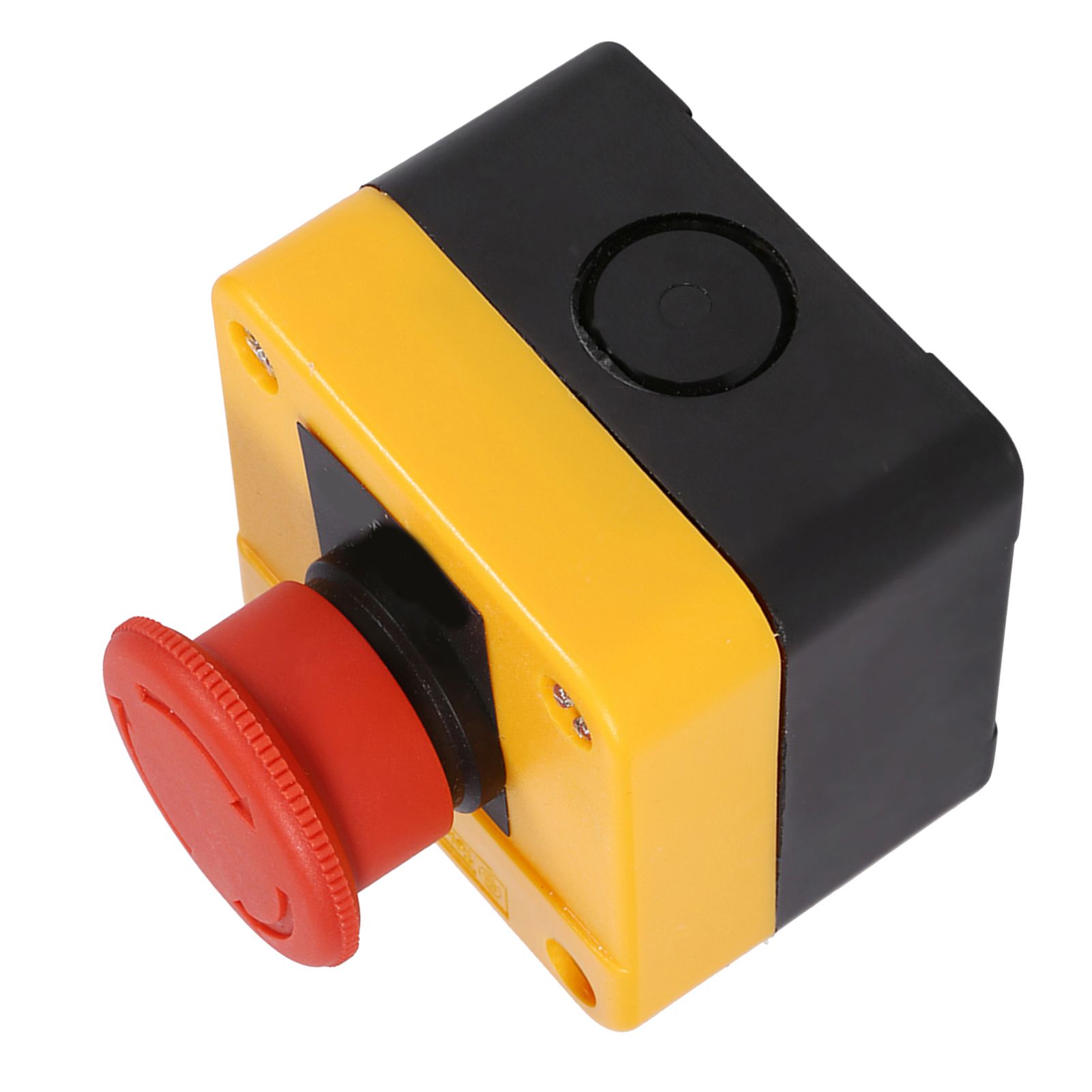 1Pc 660V 10A Plastic Shell Red Sign Emergency Stop Mushroom Push Button Switch New view 14
