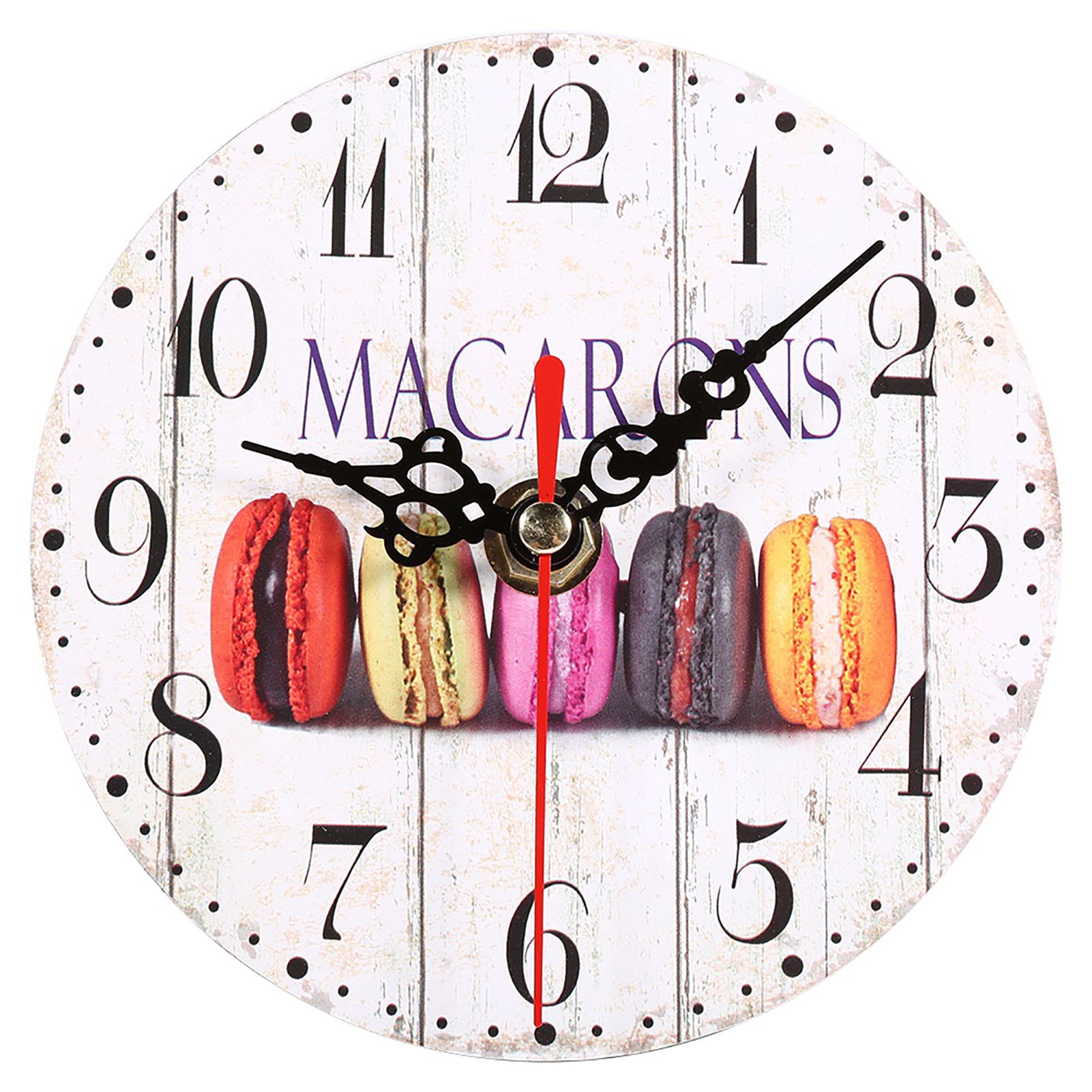 1Pc Artistic Creative European Style Round Antique MDF Home Office Wall Clock — image 1