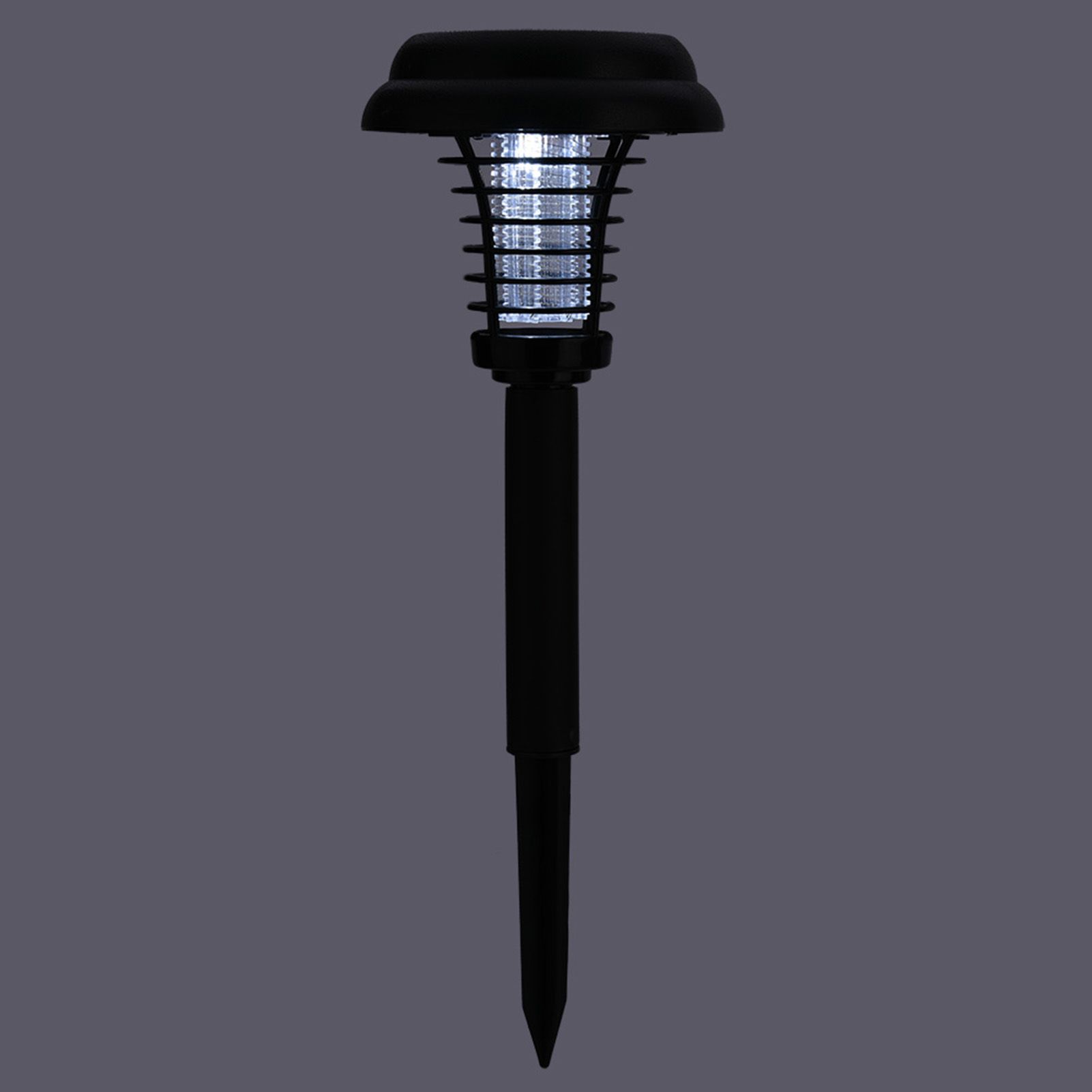 Solar Power Insect Trap Electronic Mosquito Bugs Killer LED Light Outdoor view 8