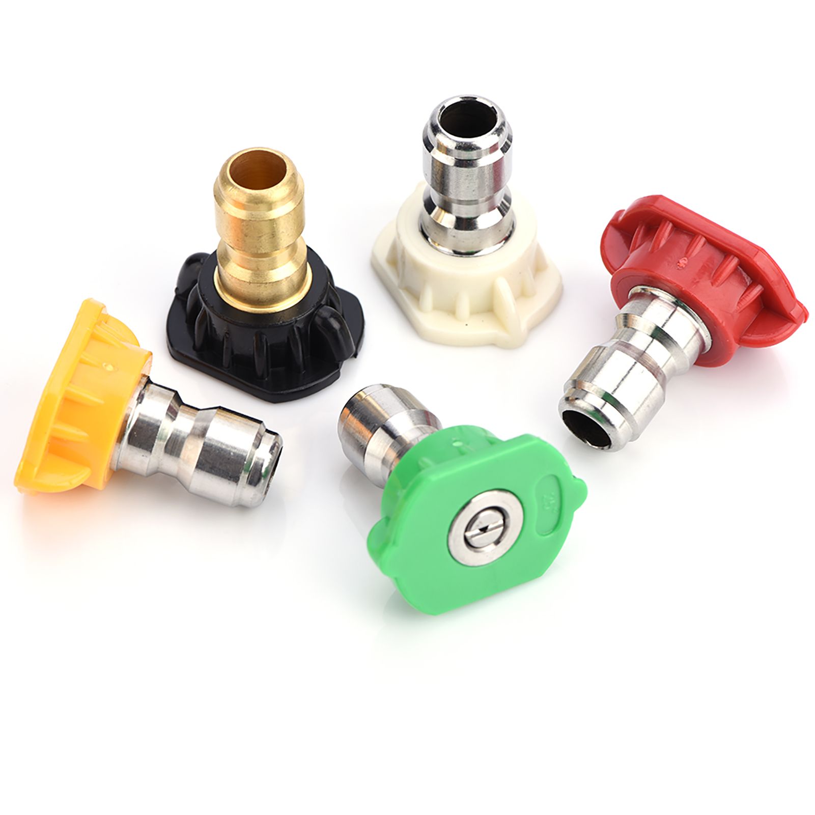 5pcs New Pressure Washer Spray Nozzles Tip Set Variety Degrees For Quick view 7