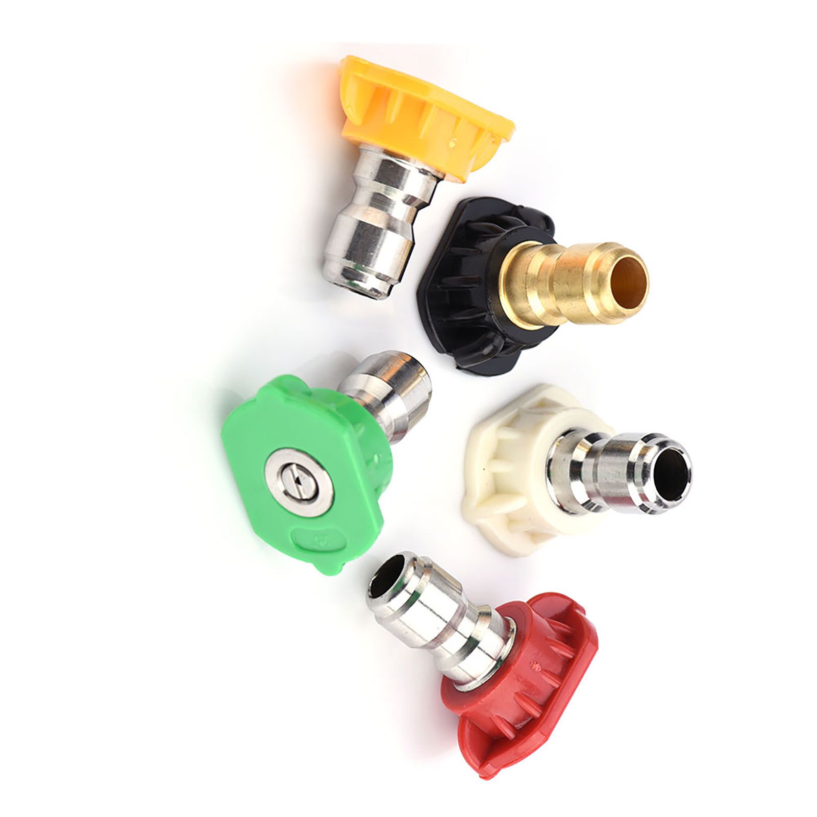 5pcs New Pressure Washer Spray Nozzles Tip Set Variety Degrees For Quick view 14