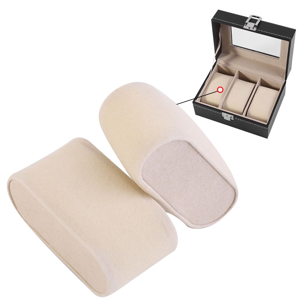 1Pc High Grade 3 Slots PU Leather Box Case For Watch Jewellery Display Storage view 12