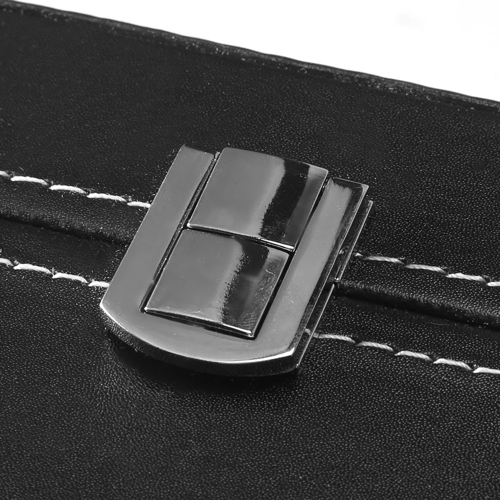 1Pc High Grade 6 Slots PU Leather Box Case For Watch Jewellery Display Storage view 5