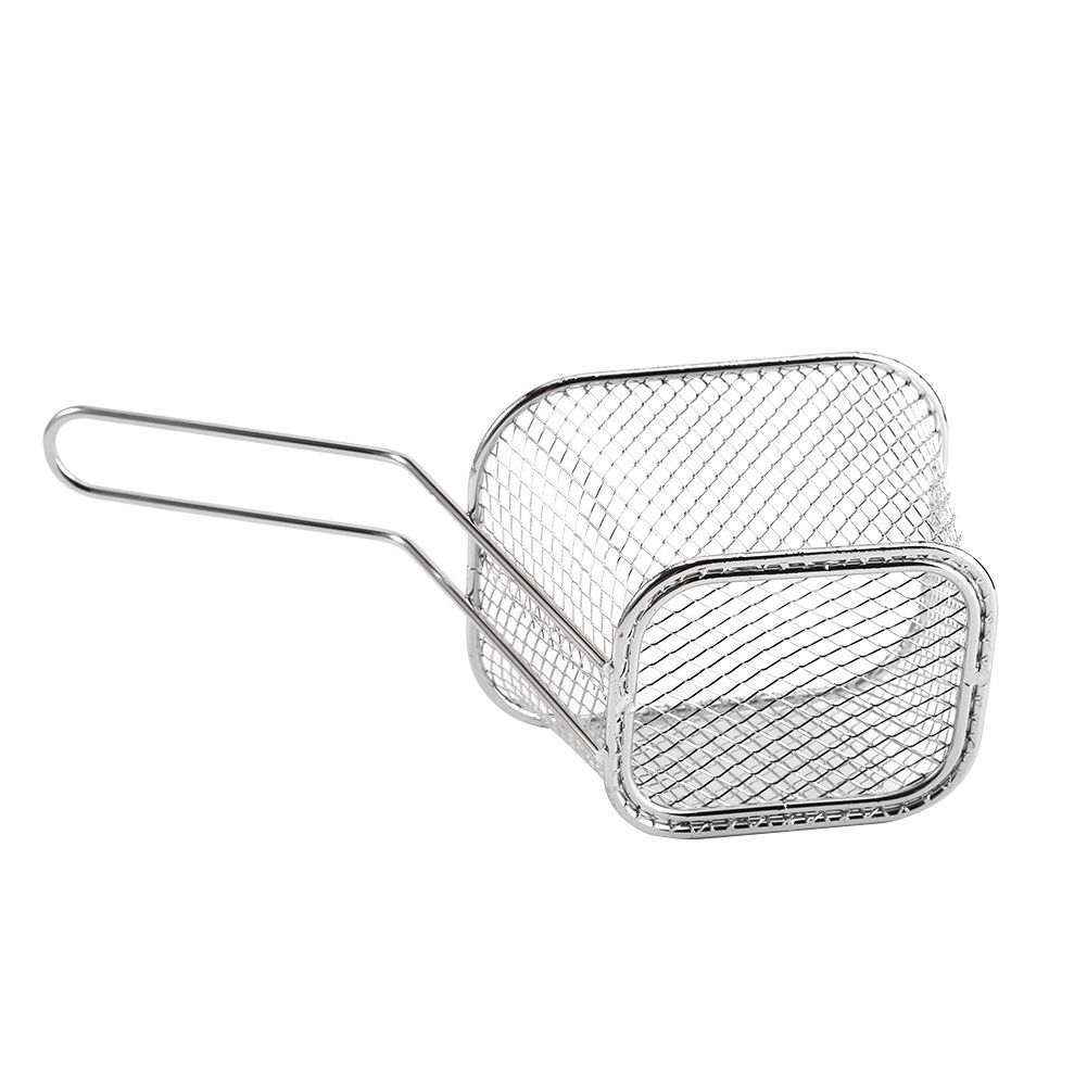 8Pcs Mini Stainless Steel Chips Deep Fry Baskets Food Presentation Strainer view 4
