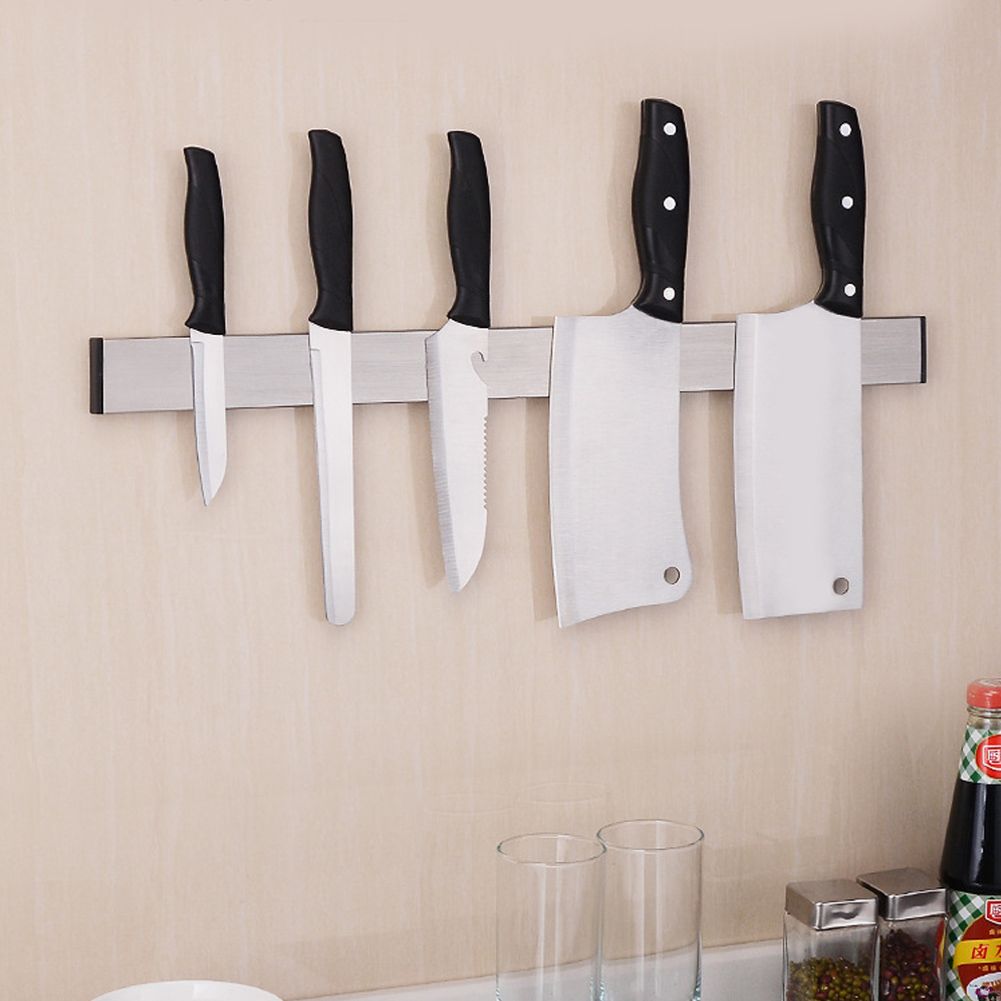 Multipurpose Stainless Steel Magnetic Knives Rack Holder Home Kitchen Tool view 7