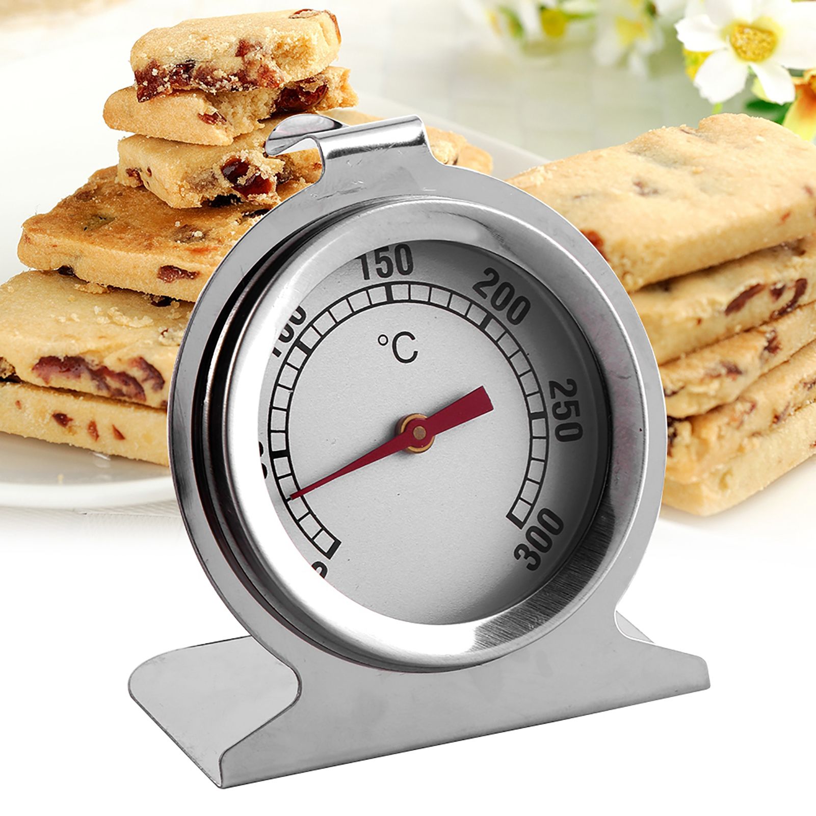 1Pc Stainless Steel Oven Thermometer Kitchen Baking Temperature Measuring Tool Hot view 11