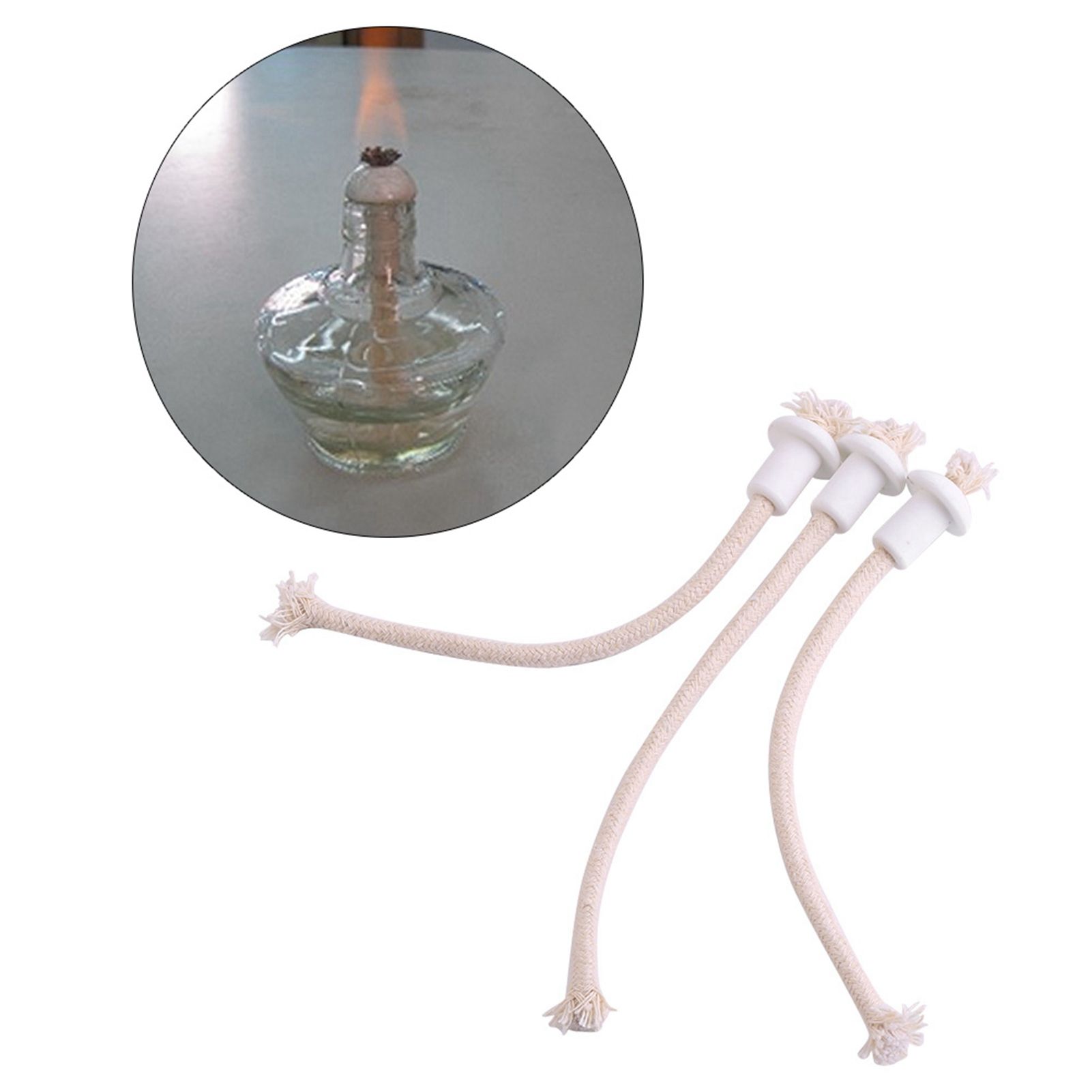 7Pcs Ceramic Holders Torch Wine Bottle Oil Candle Lamp Heat Resistant Kerosene view 9