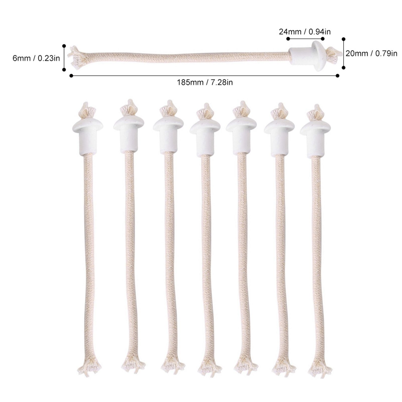 7Pcs Ceramic Holders Torch Wine Bottle Oil Candle Lamp Heat Resistant Kerosene view 13