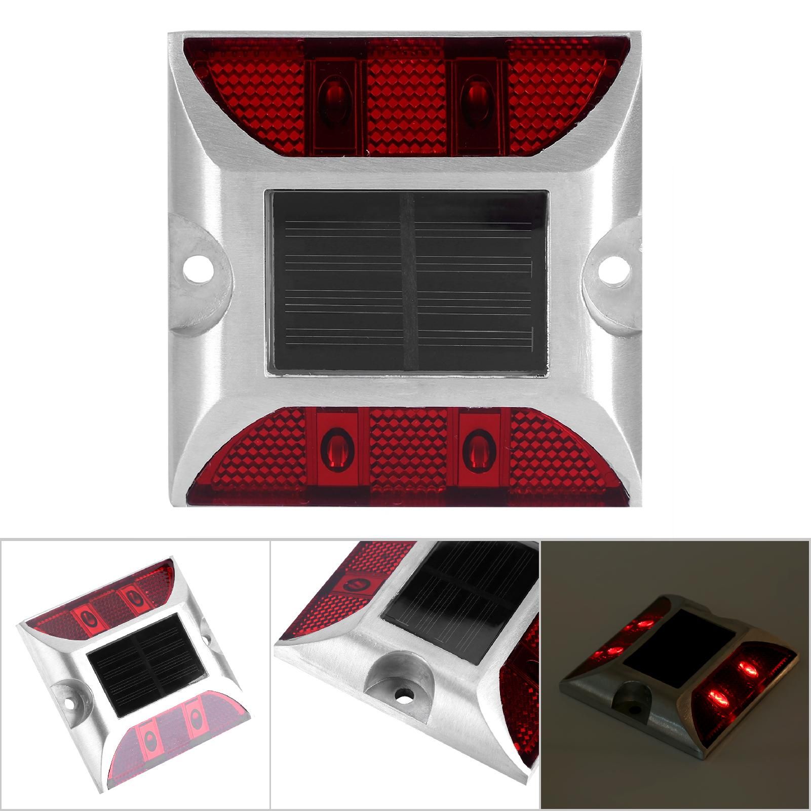 Aluminum Alloy Solar Power Waterproof 4 LED Lamp Outdoor Road Driveway Pathway view 9