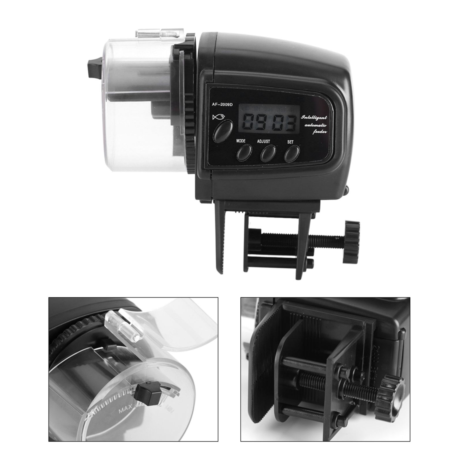 Digital LCD Electronic Fish Feeder Dispenser Timer Automatic Aquarium Tank view 4