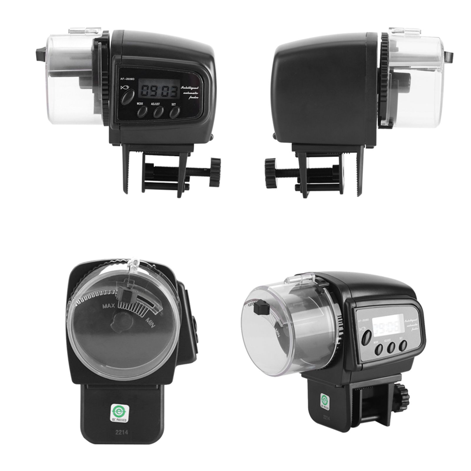 Digital LCD Electronic Fish Feeder Dispenser Timer Automatic Aquarium Tank view 5