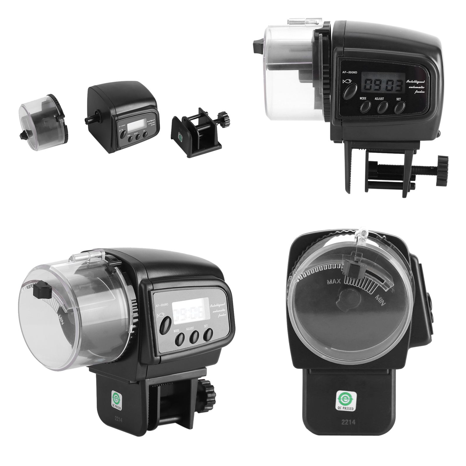 Digital LCD Electronic Fish Feeder Dispenser Timer Automatic Aquarium Tank view 9