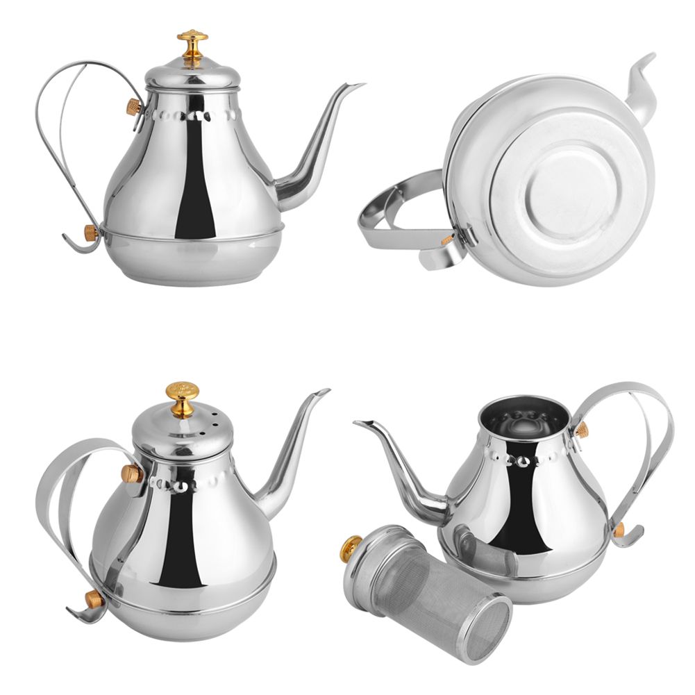1.2L Stainless Steel Gooseneck Pour Coffee Drip Kettle Tea Filter Pot Indoor view 3