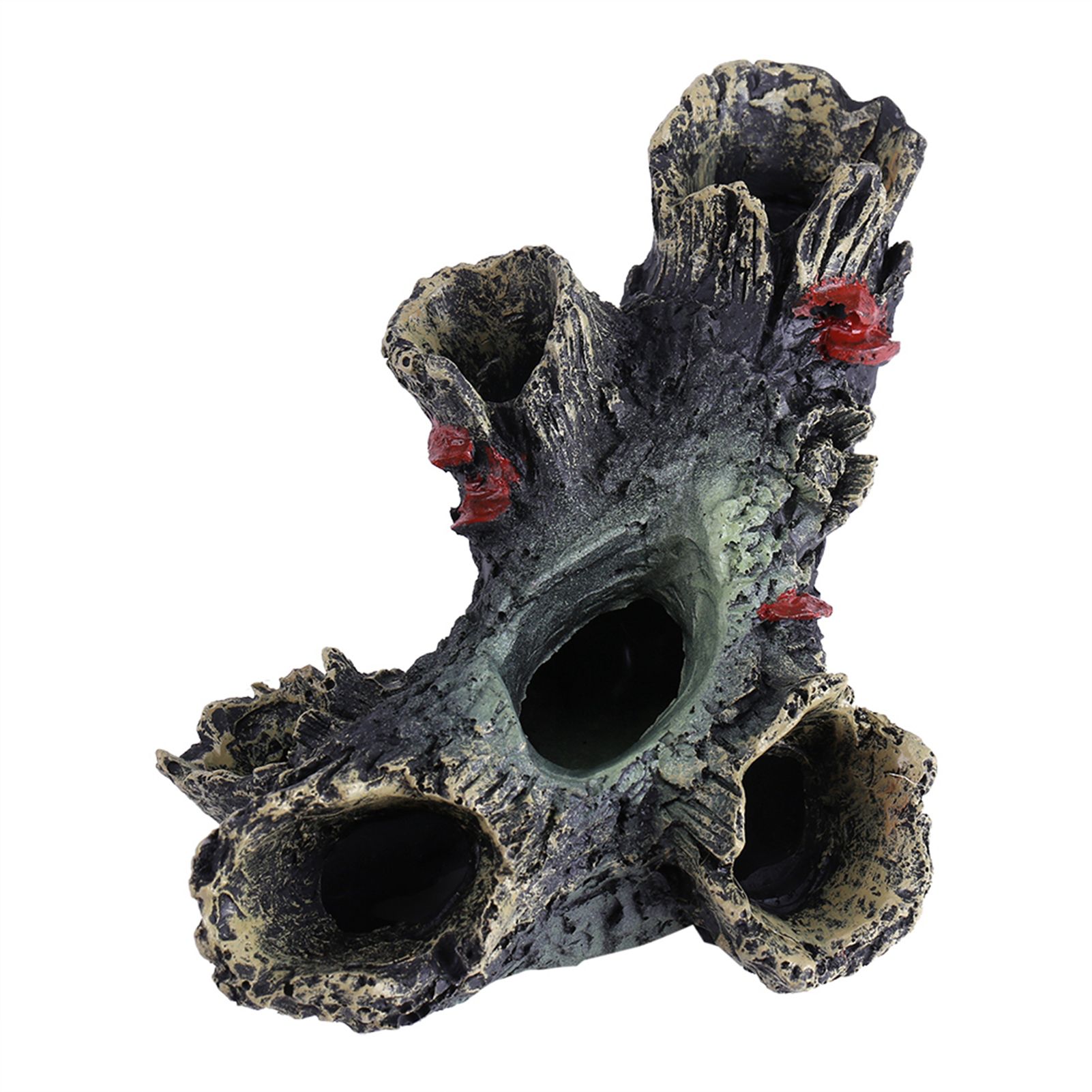 Artificial Resin Aqua Aquarium Dead Wood Fish To avoid Hole Tank Ornament Decor view 7