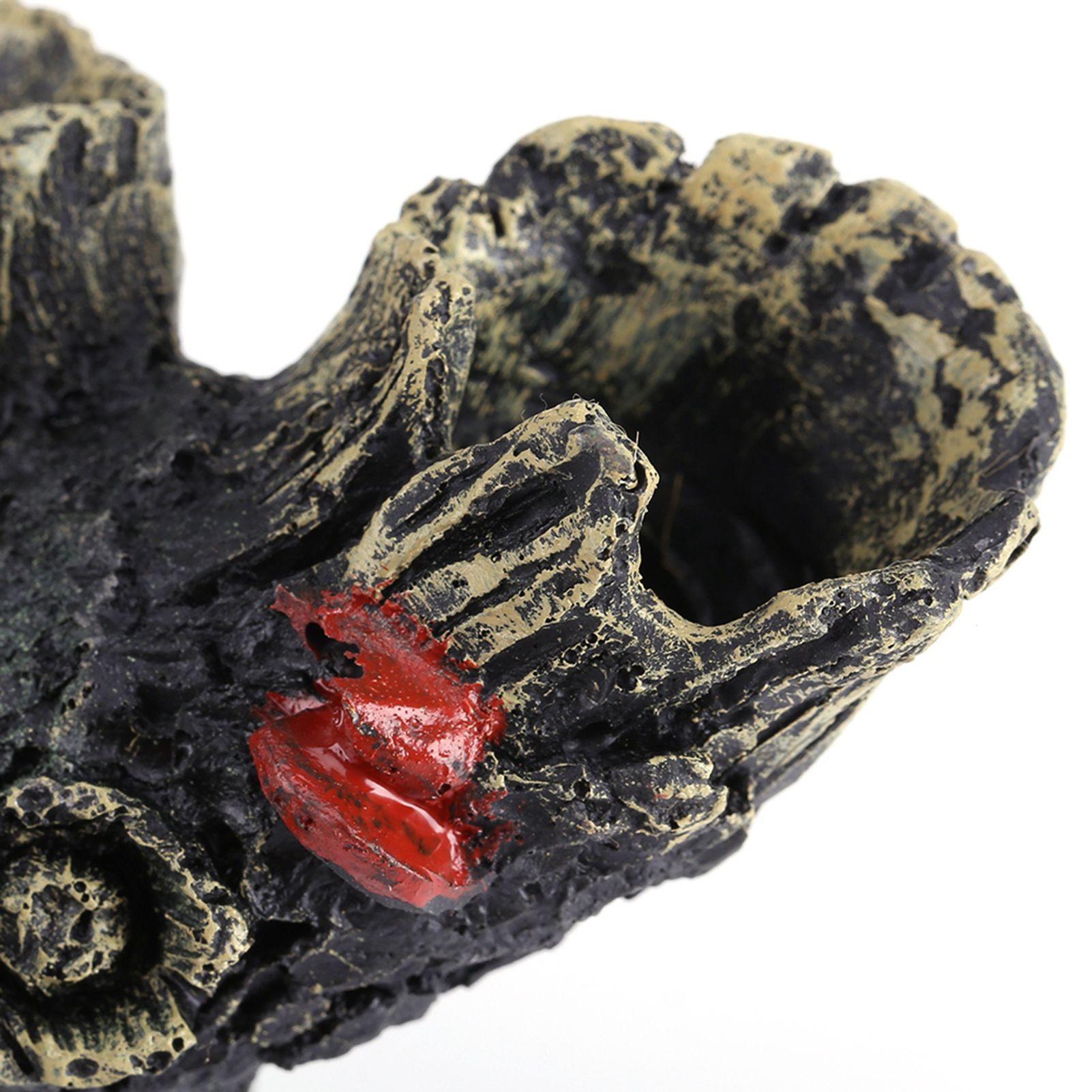 Artificial Resin Aqua Aquarium Dead Wood Fish To avoid Hole Tank Ornament Decor view 8