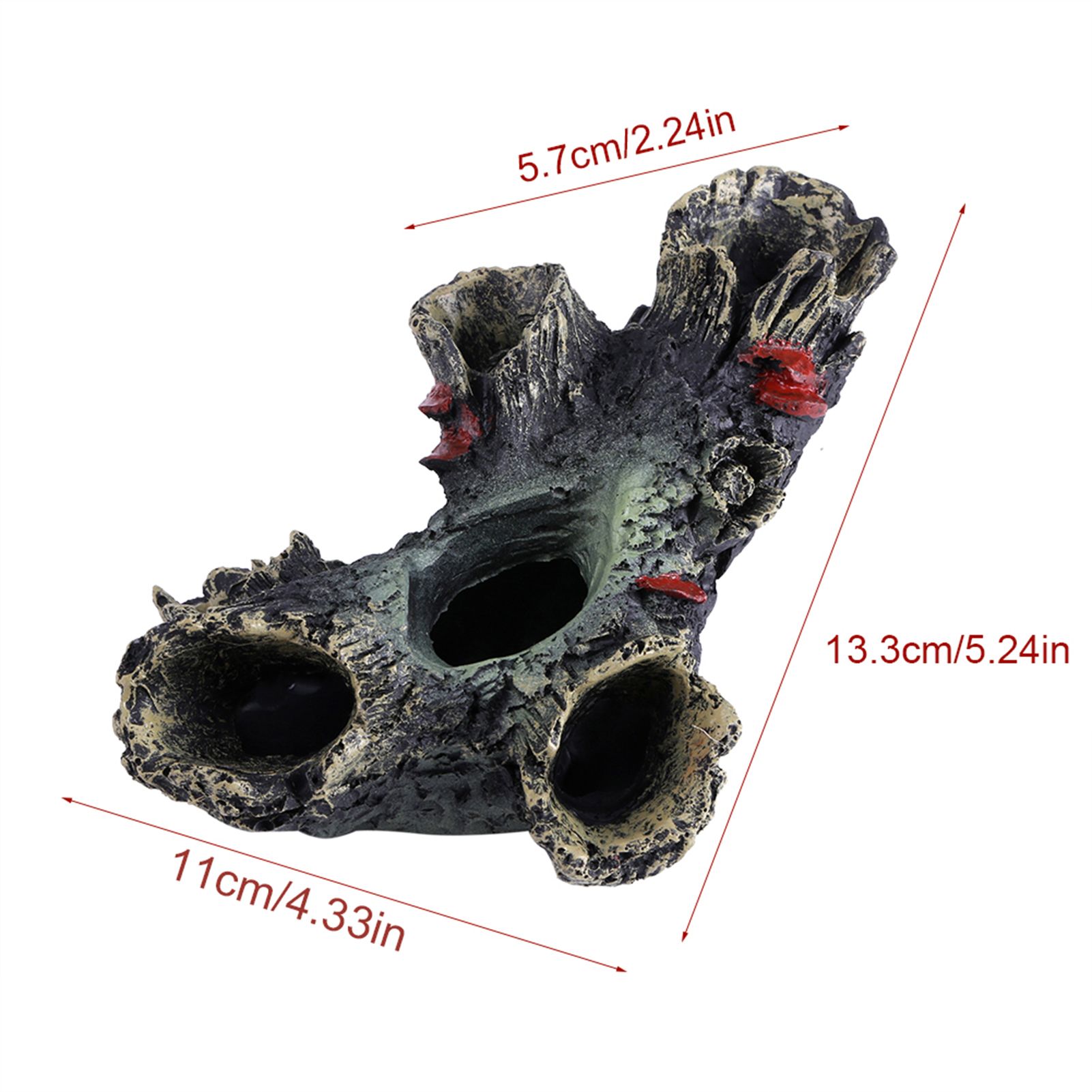 Artificial Resin Aqua Aquarium Dead Wood Fish To avoid Hole Tank Ornament Decor view 11