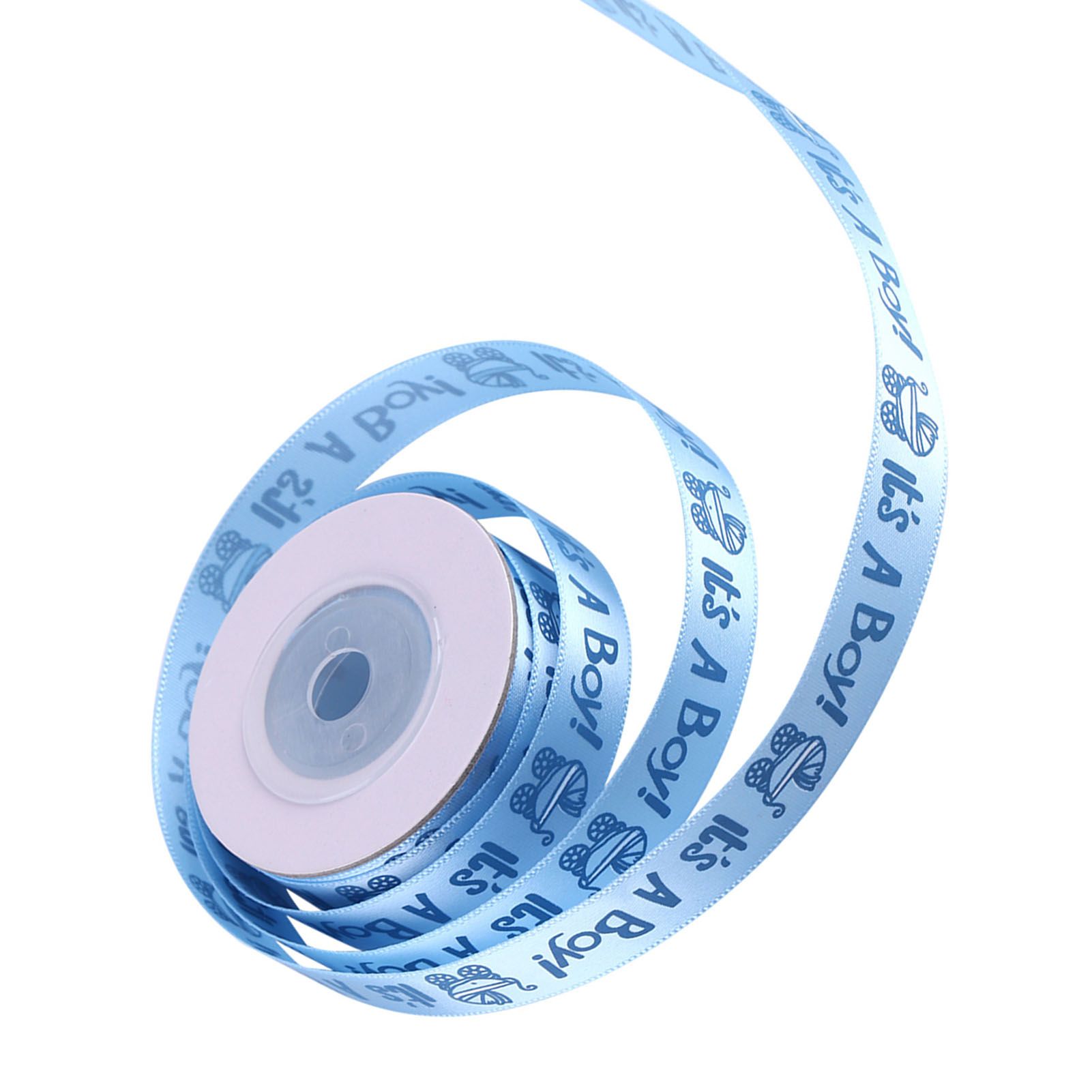 10Yards/Roll IT IS A BOY Baby Shower Christening Party Favor Gift Stain Ribbon view 5