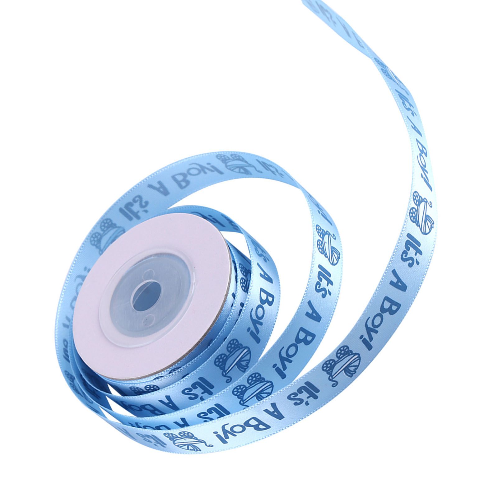 10Yards/Roll IT IS A BOY Baby Shower Christening Party Favor Gift Stain Ribbon view 7