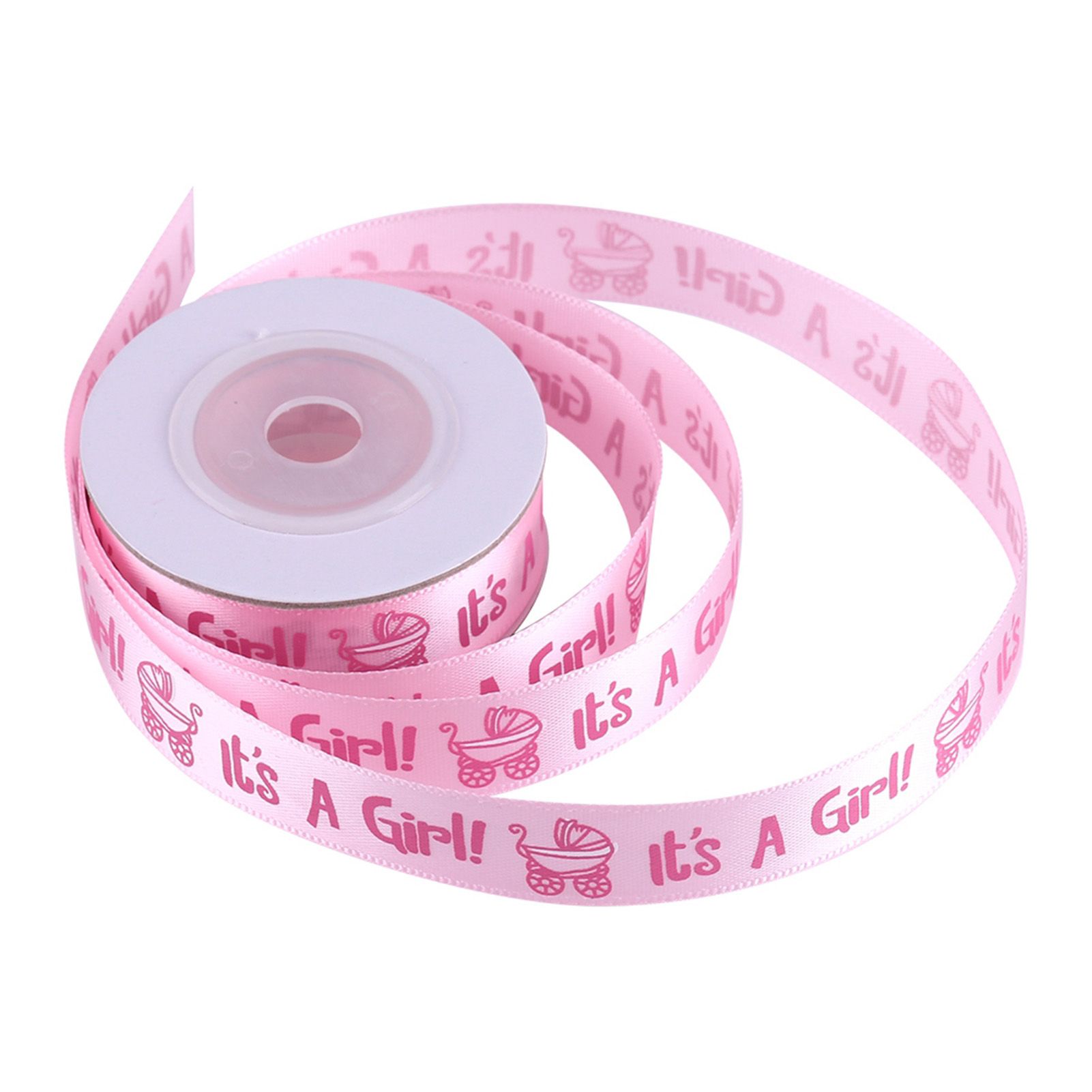 10Yards/Roll IT IS A GIRL Baby Shower Christening Party Favor Gift Stain view 3