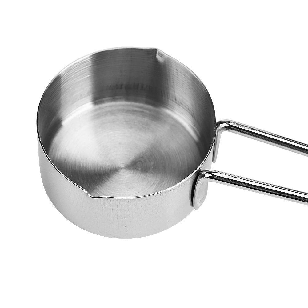 8pcs set Stainless Steel Measuring Cups&Spoons Kit Sugar Coffee Milk Kitchen view 6