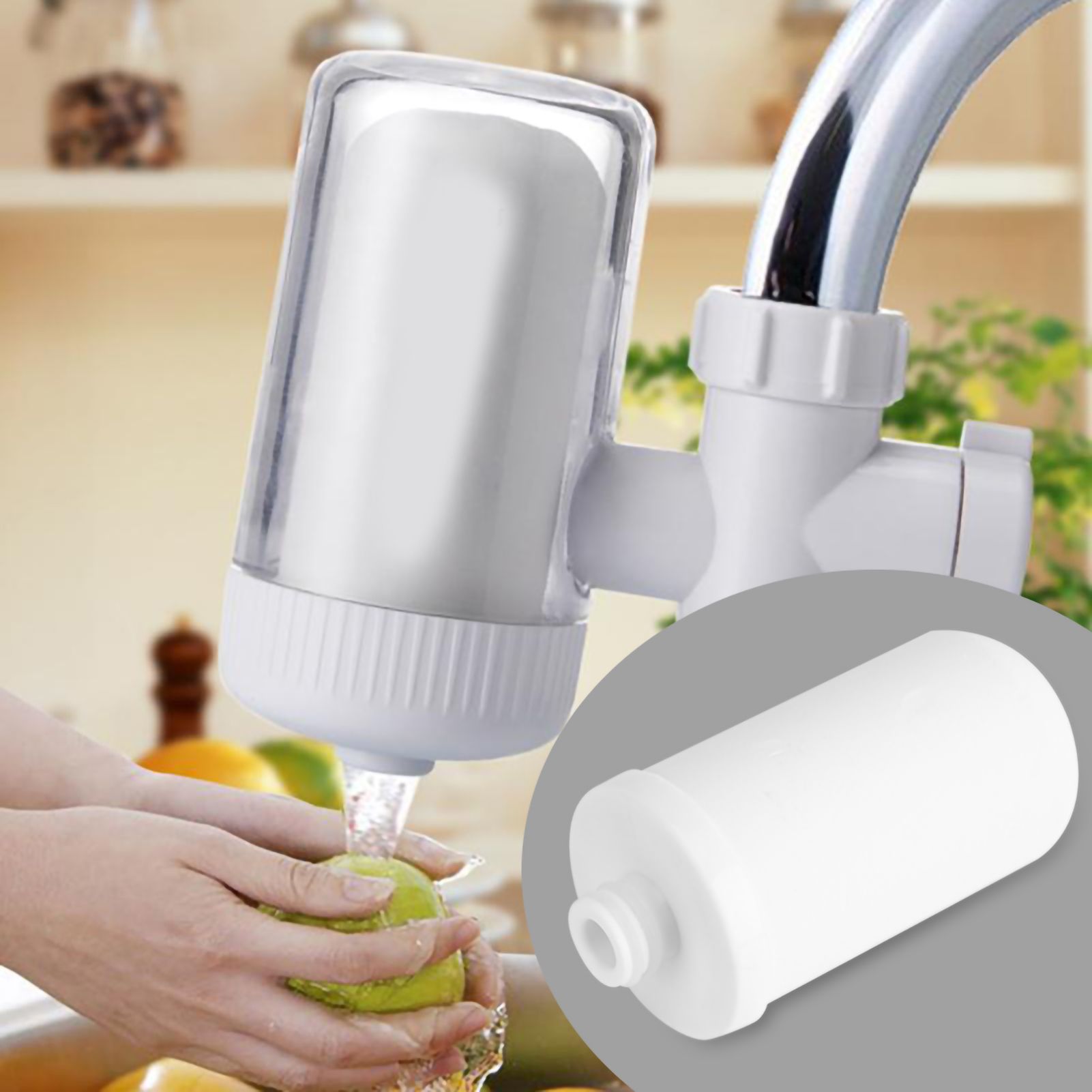 Water Filter Tap Faucet Water Cartridge Faucet Replacement Element Kitchen view 2