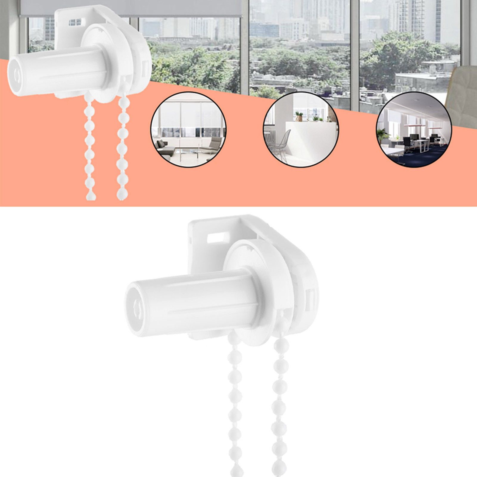17mm Roller Blind Shade Clutch Bracket Side Pulley Chain Repair Fitting Kit view 12