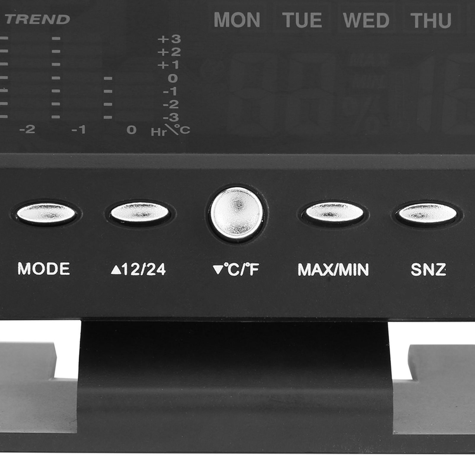 Digital Temperature Humidity Meter Clock Alarm Comfort Level Weather Forecasts view 13
