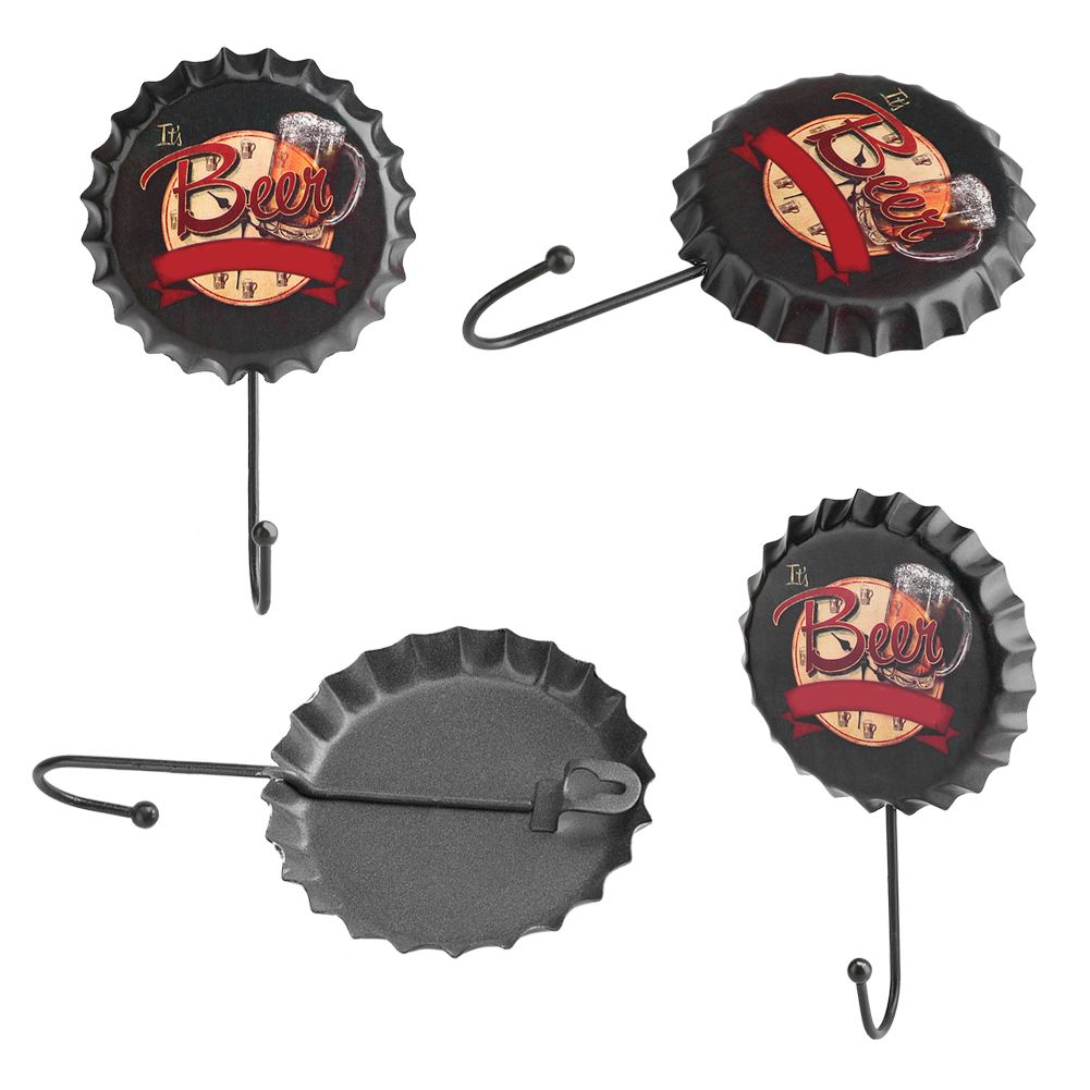 Retro Metal Bottle Cap Hook Tin Poster Wall Sign Pub Club Bar Coffee view 7
