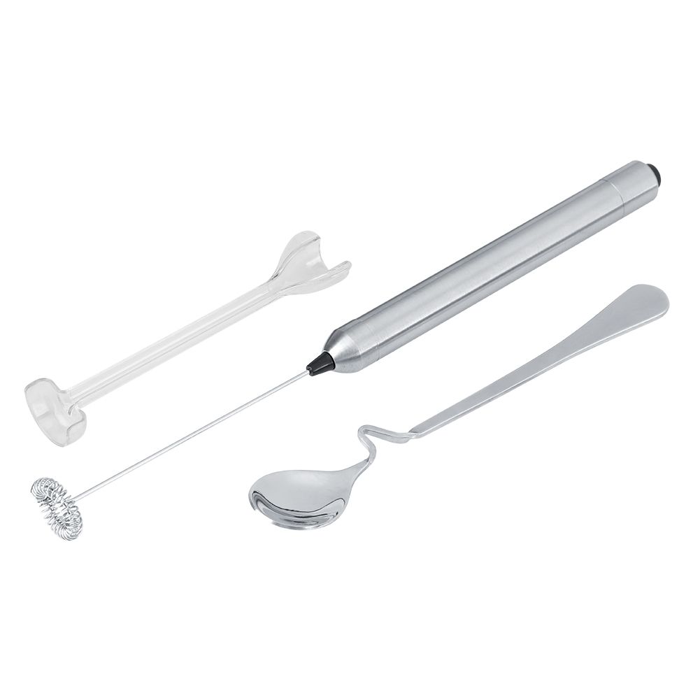 Kitchen Stainless Steel Handheld Battery Operated Electric Coffee Milk Frother view 15