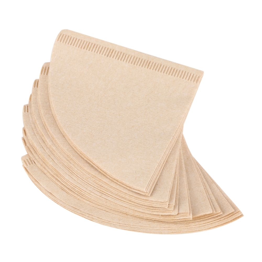 40Pcs Unbleached Natural Cone Shape Drip Coffee Cup Filter Papers #V02 view 2