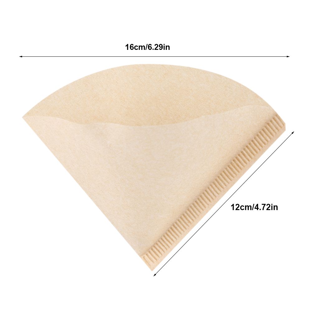 40Pcs Unbleached Natural Cone Shape Drip Coffee Cup Filter Papers #V02 view 7