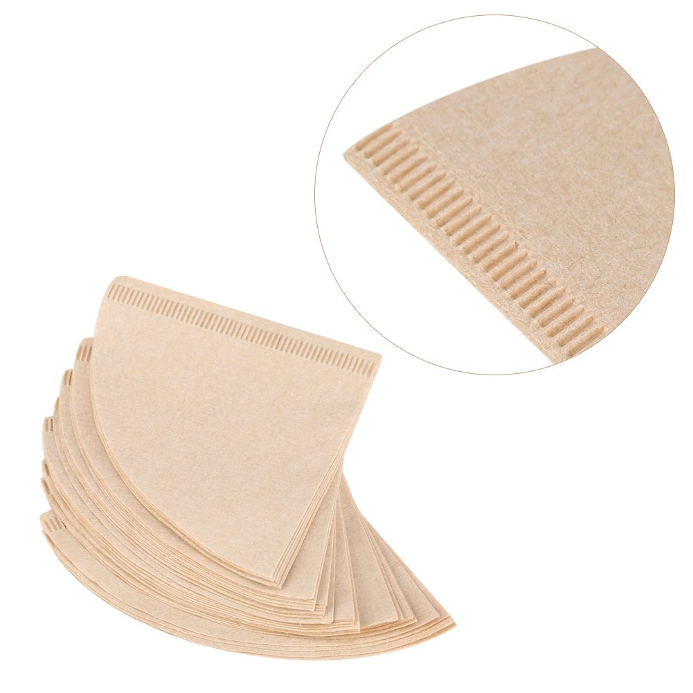 40Pcs Unbleached Natural Cone Shape Drip Coffee Cup Filter Papers #V02 view 8