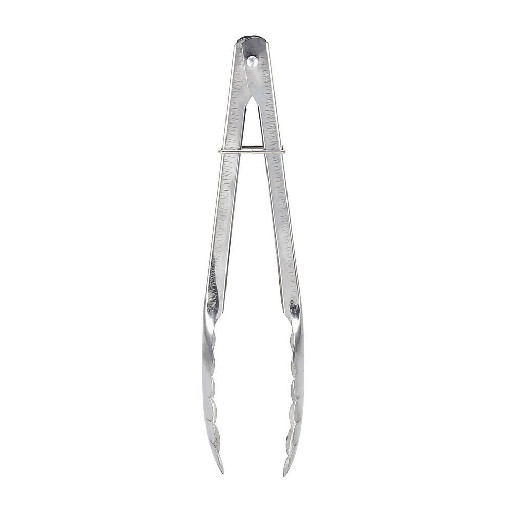 9" Stainless Steel BBQ Clip Buffet Food Tongs Bread Steak Kitchen Serving view 3