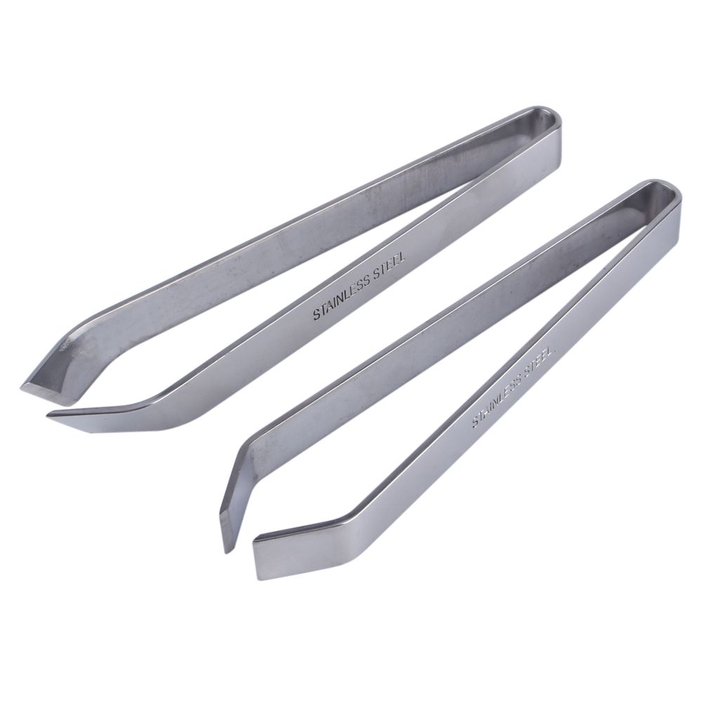 Stainless Steel Fish Bone Remover Slant Tweezer Tongs Pick up Craft Tool view 4