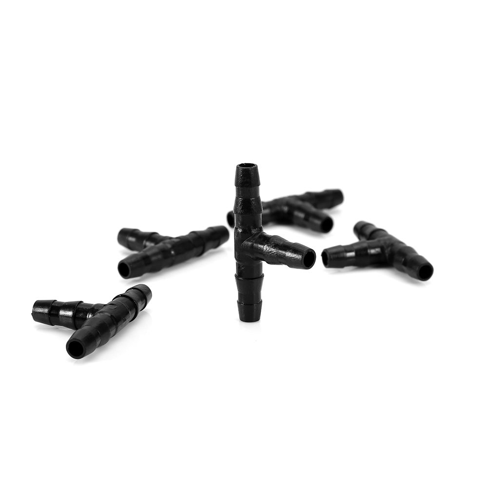 100PCS Sprinkler Irrigation T Pipe Barb Hose Fitting Joiner Drip System view 3