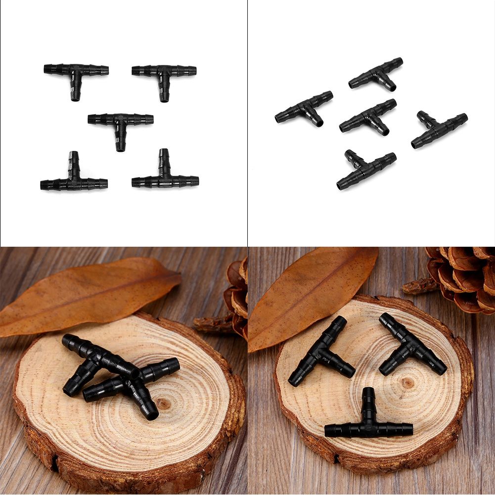 100PCS Sprinkler Irrigation T Pipe Barb Hose Fitting Joiner Drip System view 11