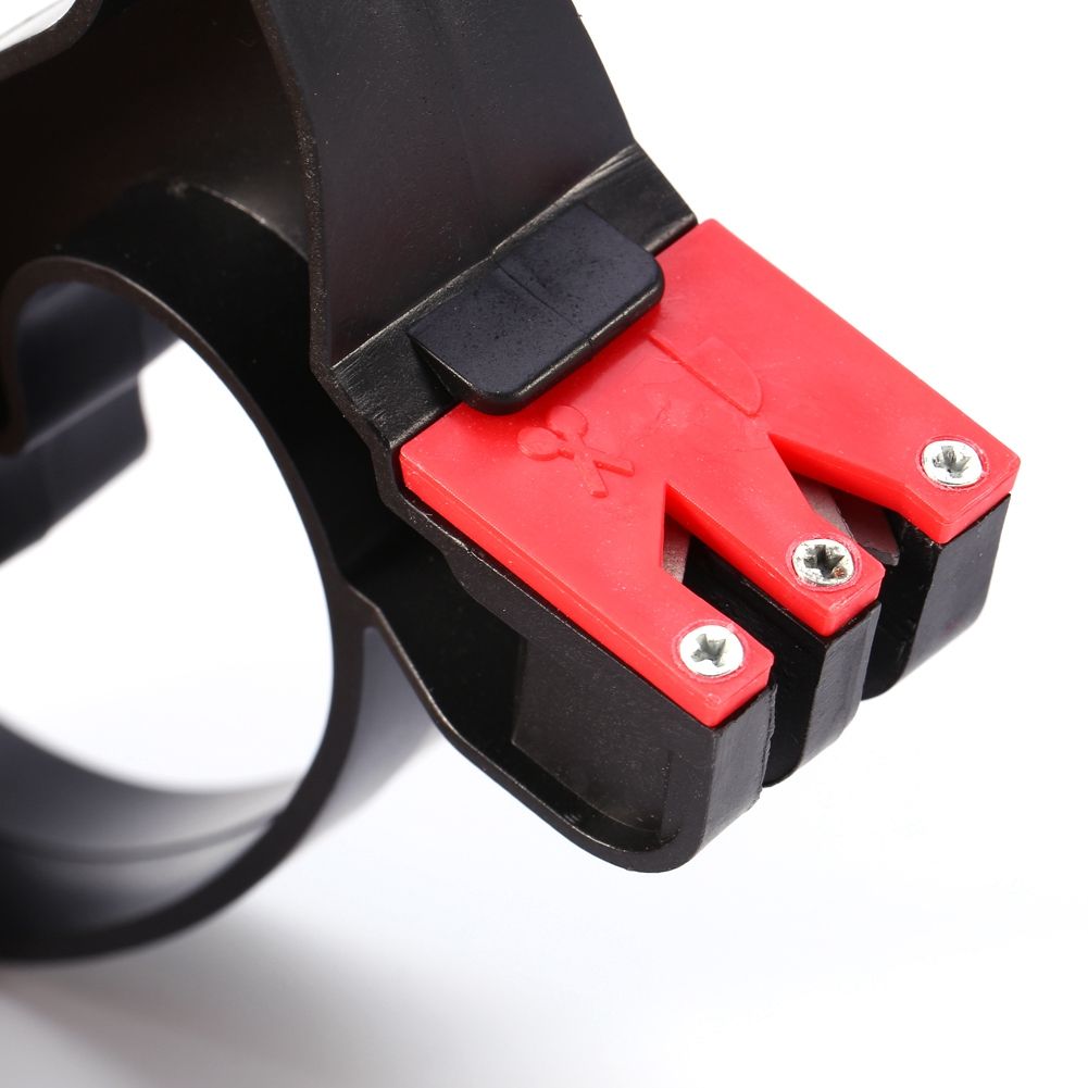 Professional 2 in 1 Handheld Scissors Knife Blade Cutter Sharpener Tools New view 2