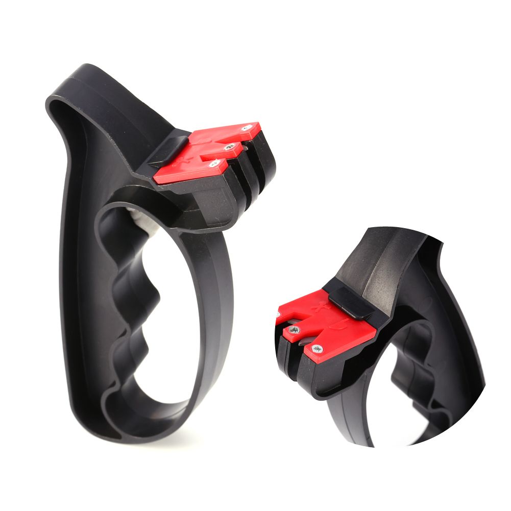 Professional 2 in 1 Handheld Scissors Knife Blade Cutter Sharpener Tools New view 10