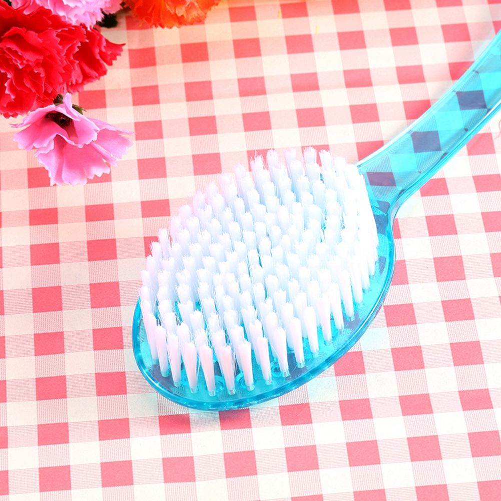 Body Washing Bath Shower Back Skin Clean Brush Scrubber Massager W/ Long Handle view 2