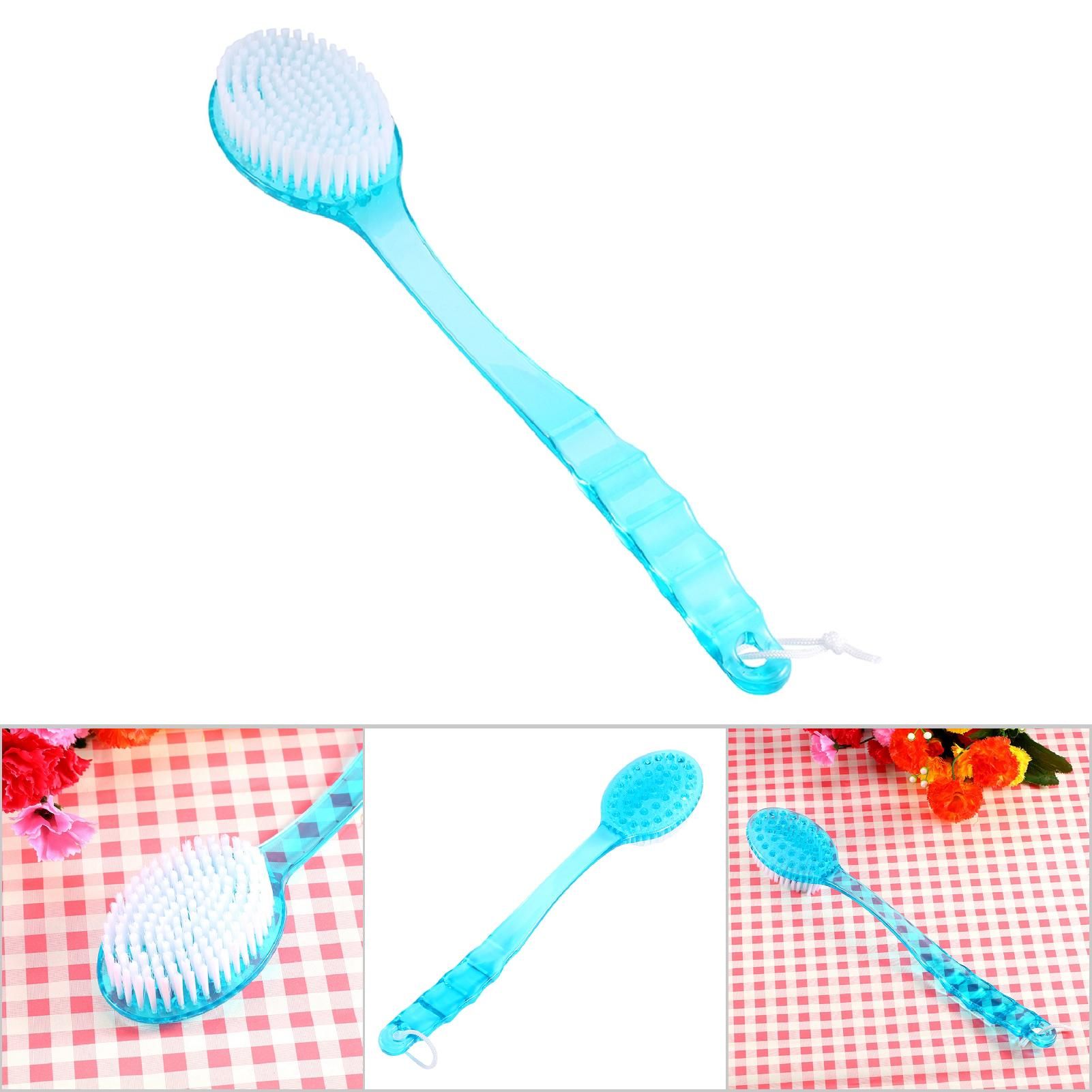 Body Washing Bath Shower Back Skin Clean Brush Scrubber Massager W/ Long Handle view 5