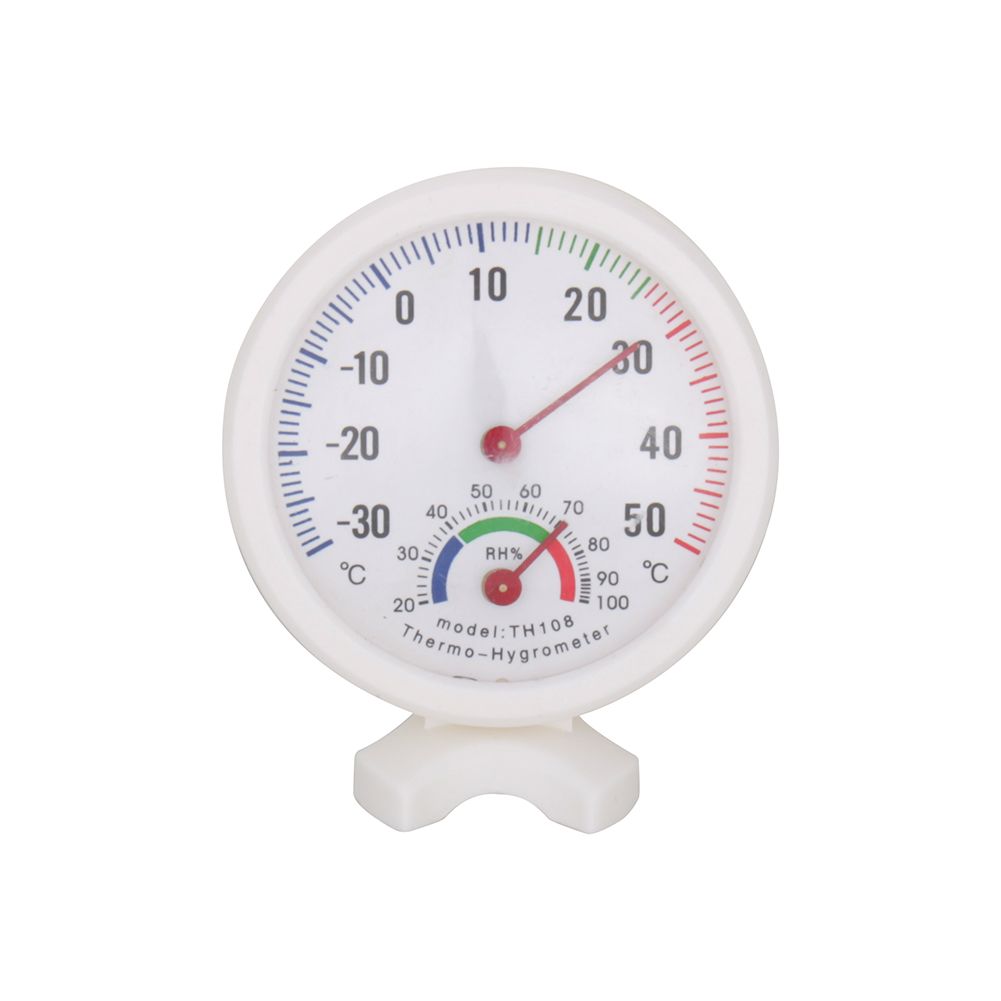 TH108 Indoor Analog Temperature Humidity Meter Thermometer Hygrometer -30~50°C H view 4