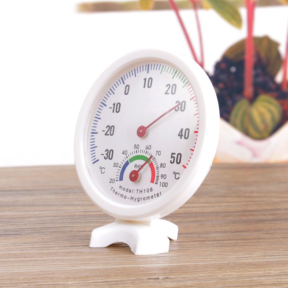 TH108 Indoor Analog Temperature Humidity Meter Thermometer Hygrometer -30~50°C H view 8