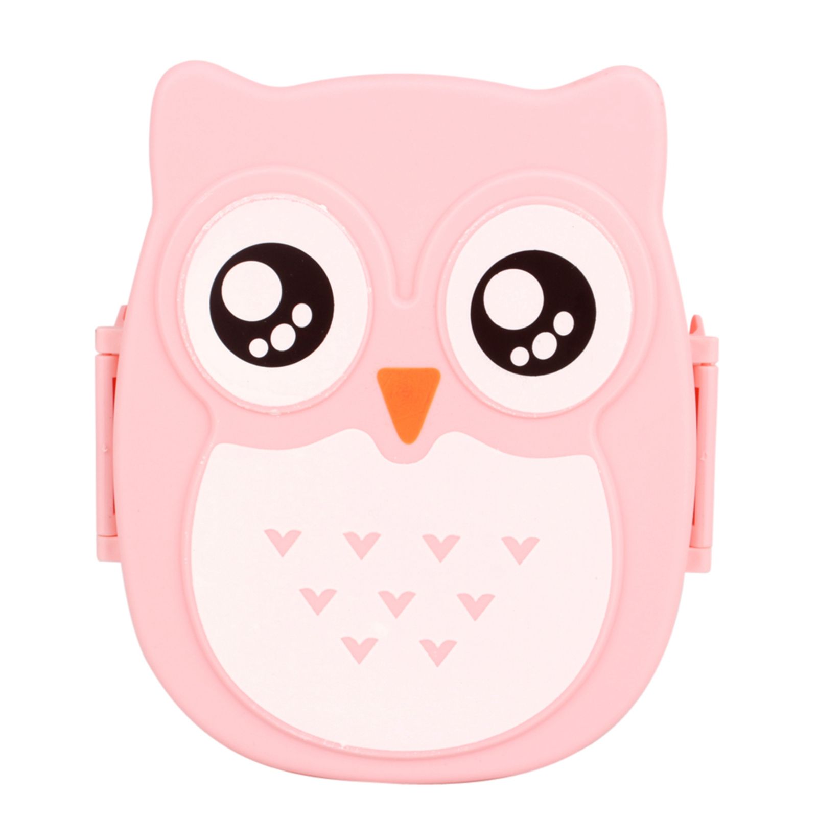 Plastic Portable Cartoon Owl Lunch Box Food Safe Microwave Storage Container view 2