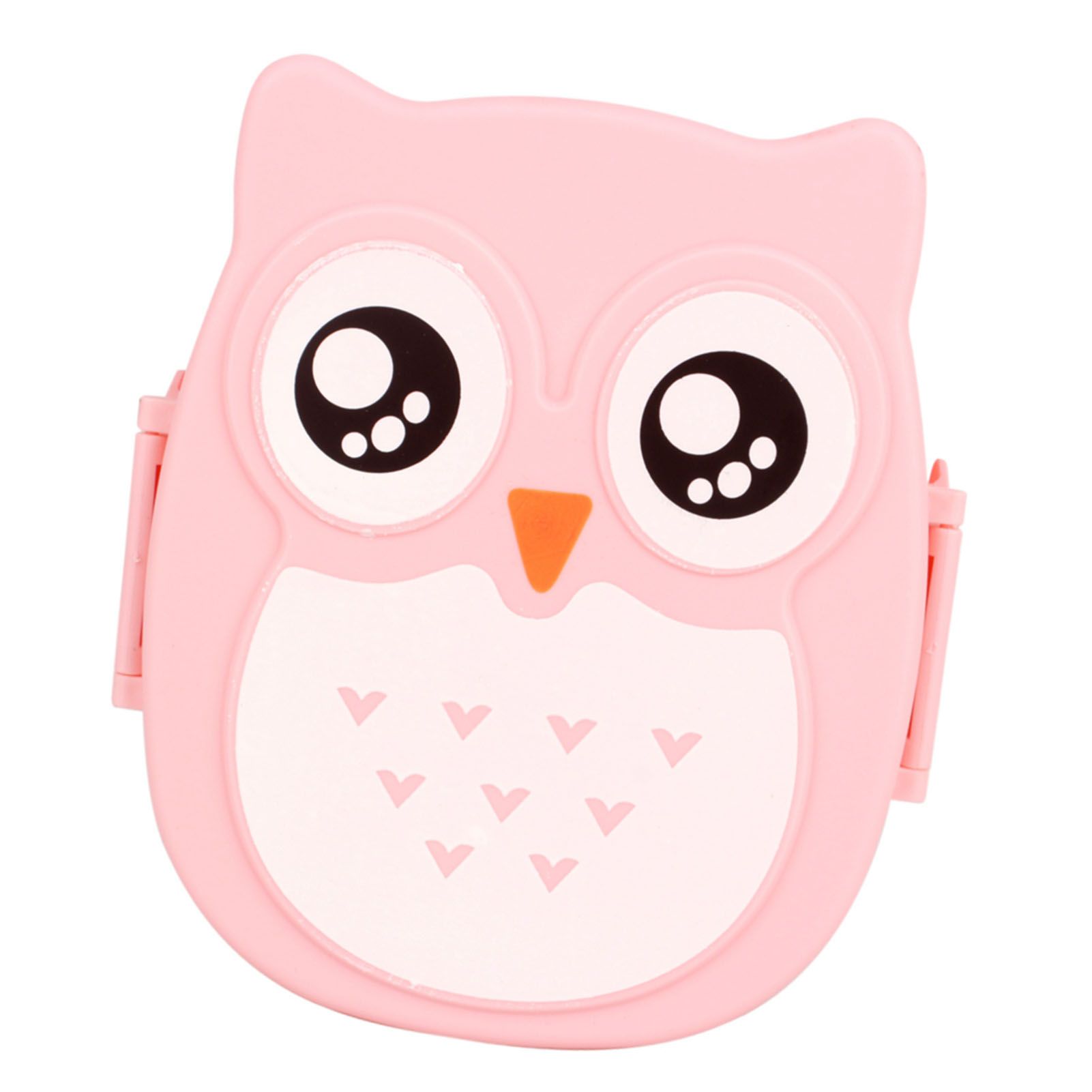 Plastic Portable Cartoon Owl Lunch Box Food Safe Microwave Storage Container view 7