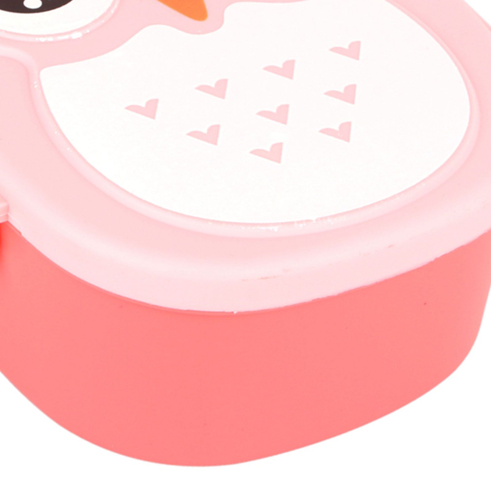 Plastic Portable Cartoon Owl Lunch Box Food Safe Microwave Storage Container view 8